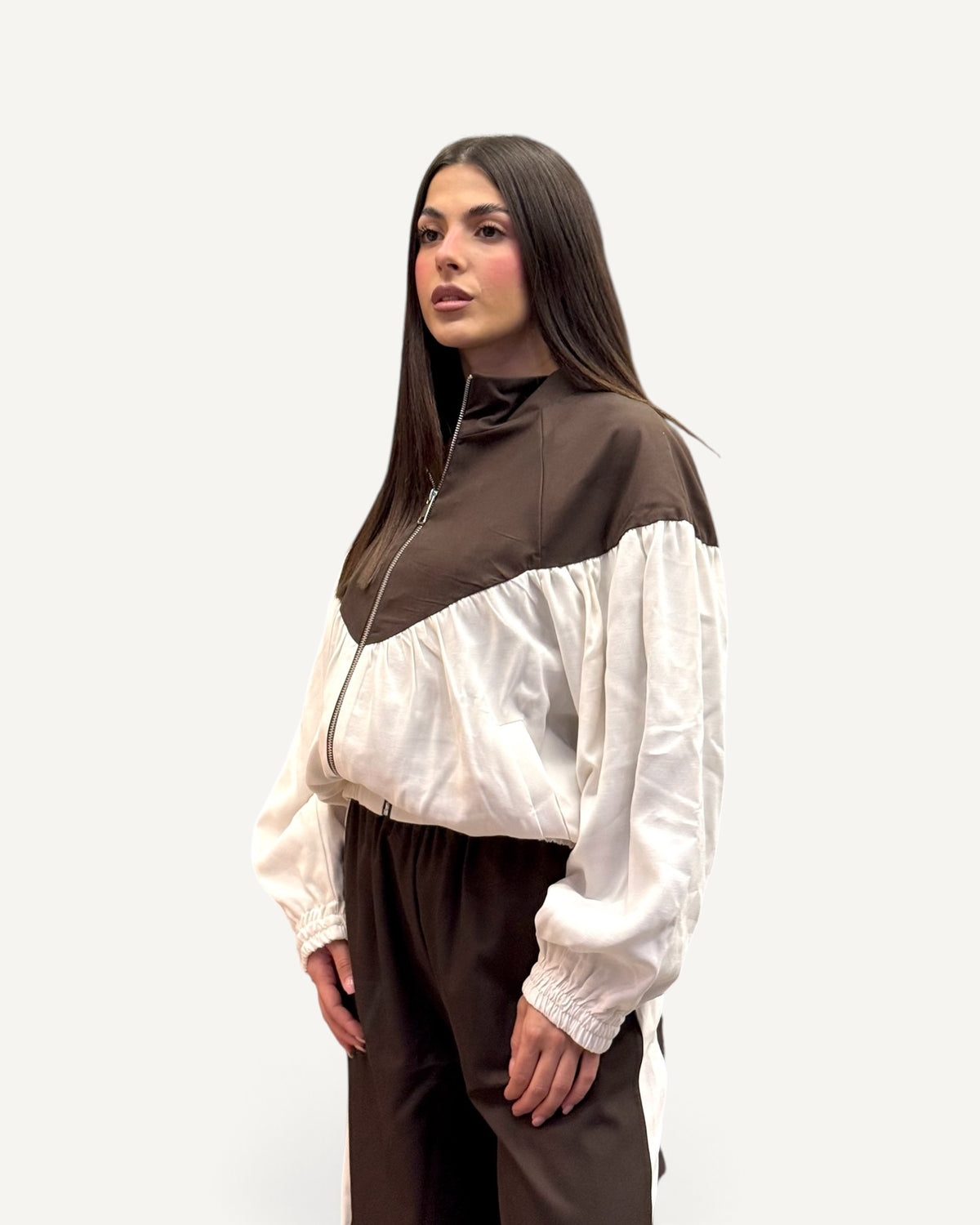 KikiSix - Bomber Increspato Bicolour