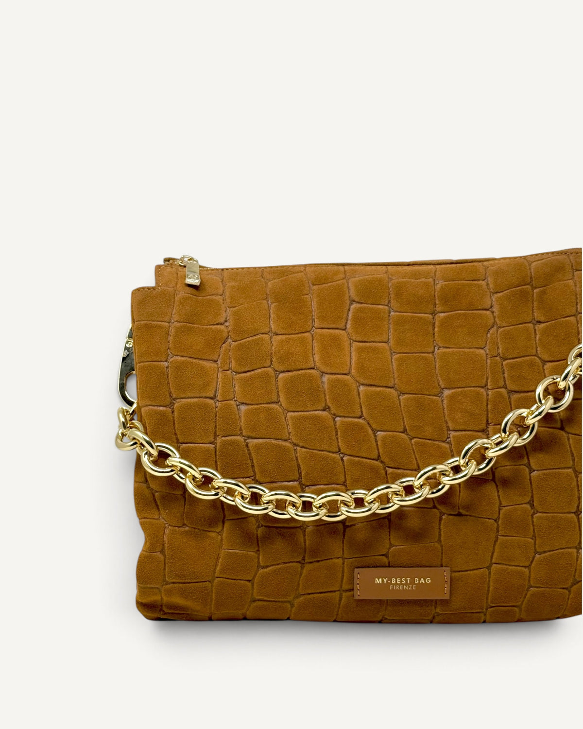 My Best Bag - Borsa Reflex Croco Suede Cognac