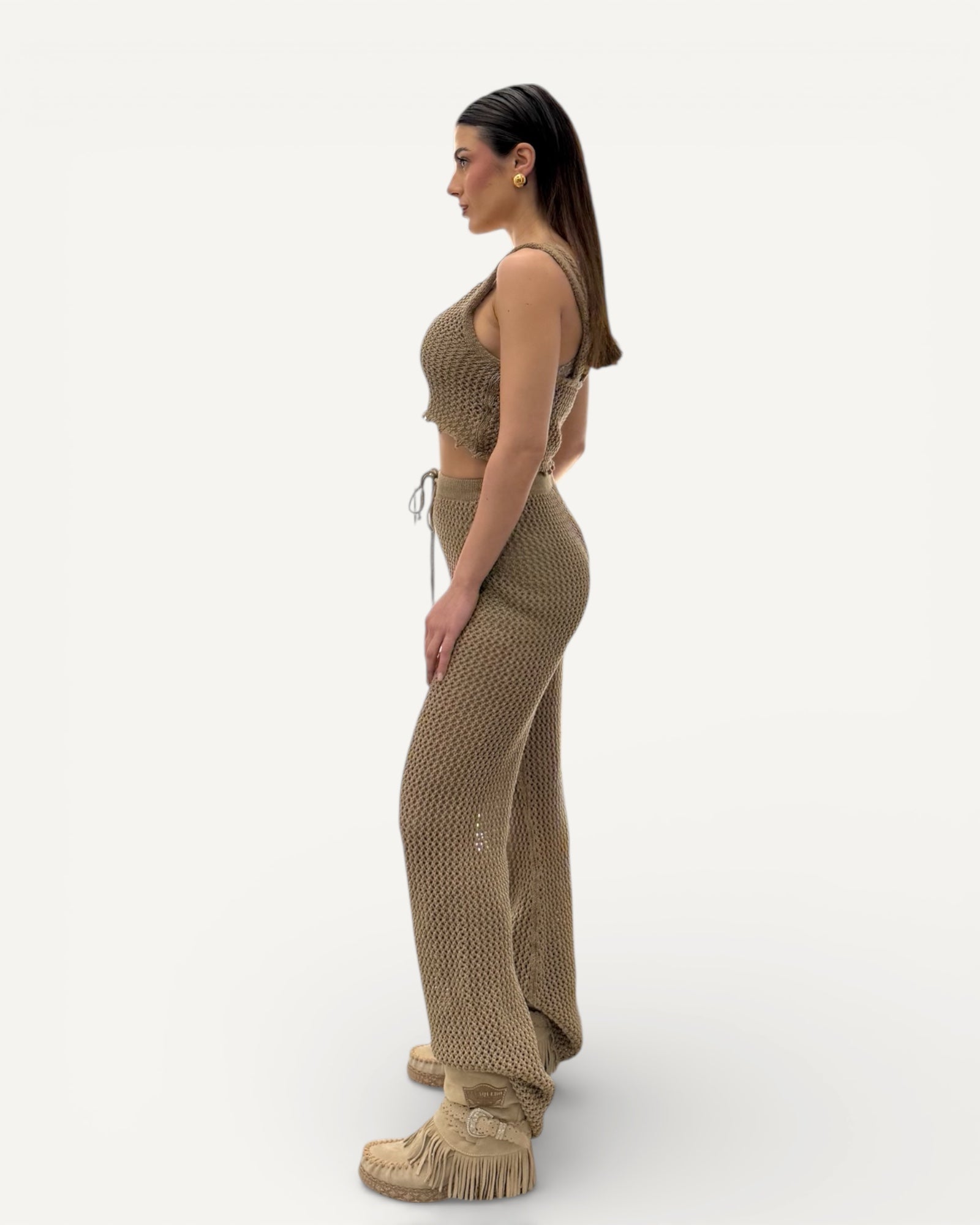 No Secrets- Pantalone Lungo Crochet