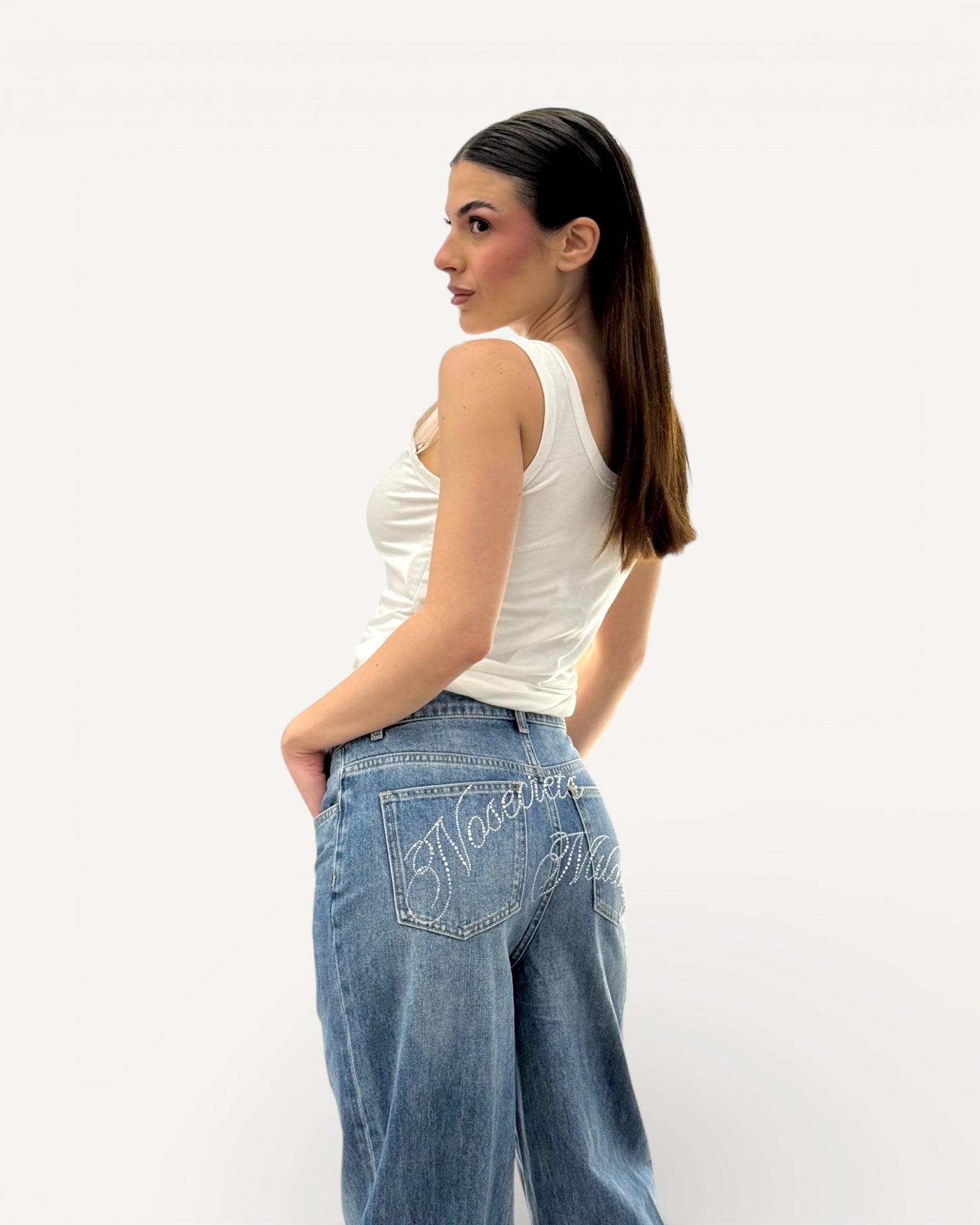 No Secrets - Jeans Cross Maxi Logo