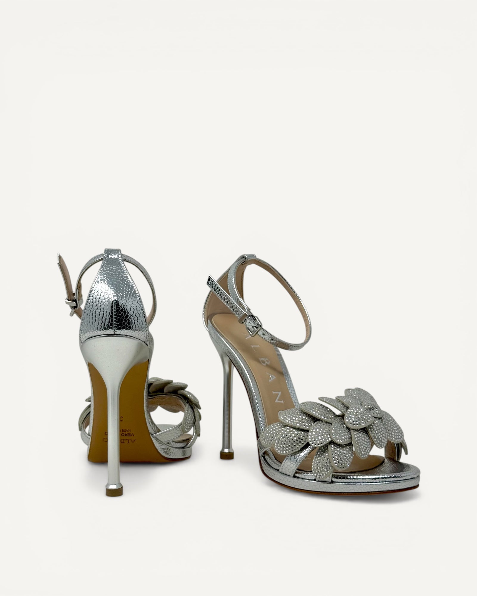 Albano - Sandalo Snake Argento