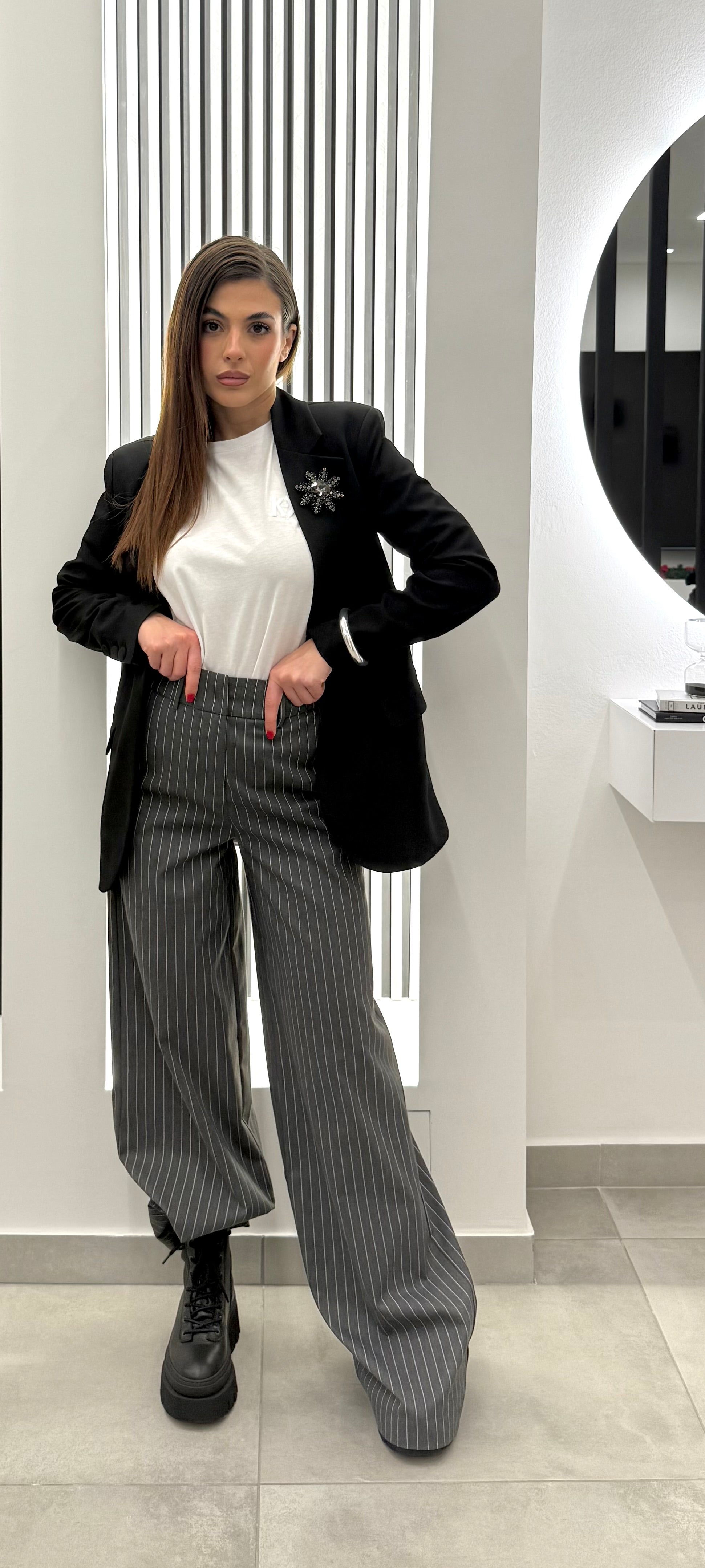 Koralline - Pantalone Gessato