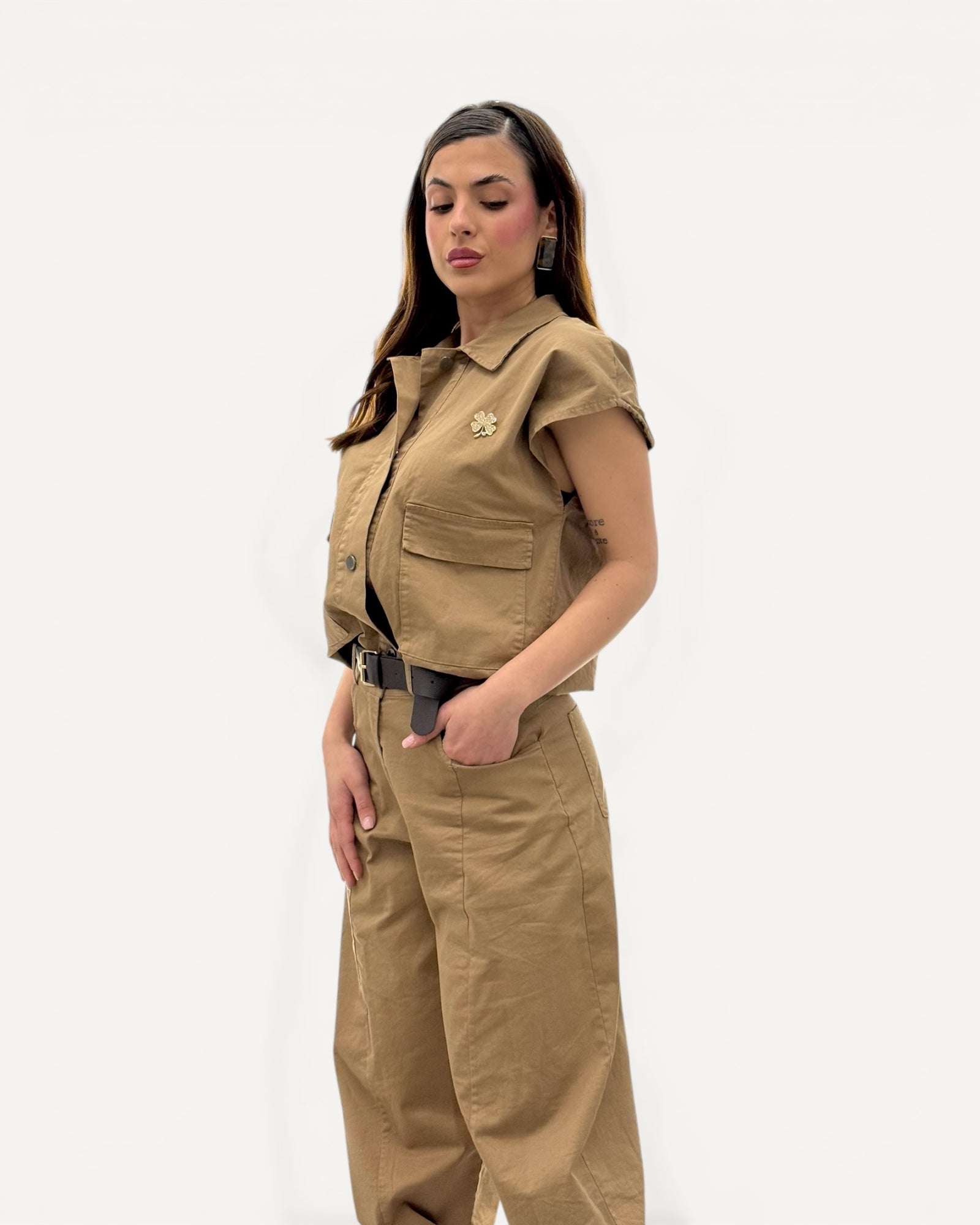 KikiSix - Gilet Over Fodera Maculata