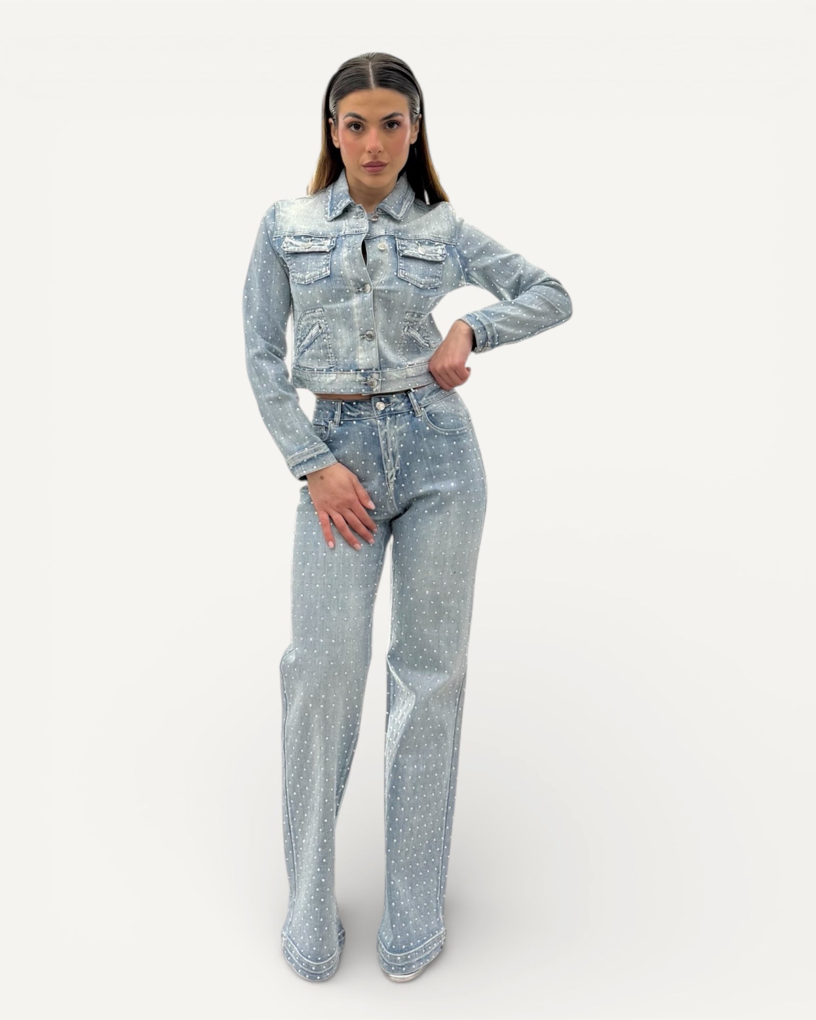 No Secrets - Jeans Diamanti Rainbow Bleach