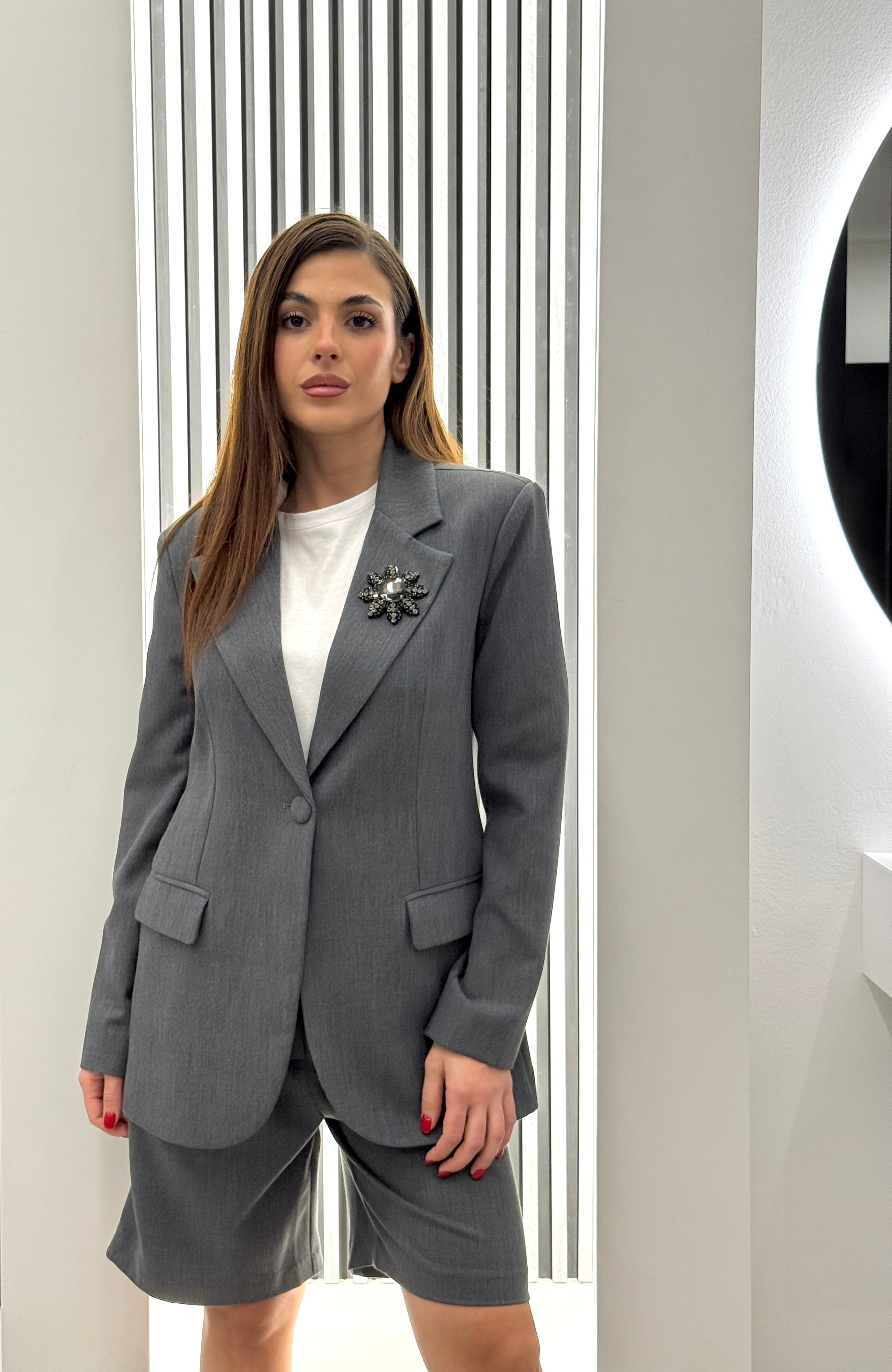 Koralline - Blazer Grigio