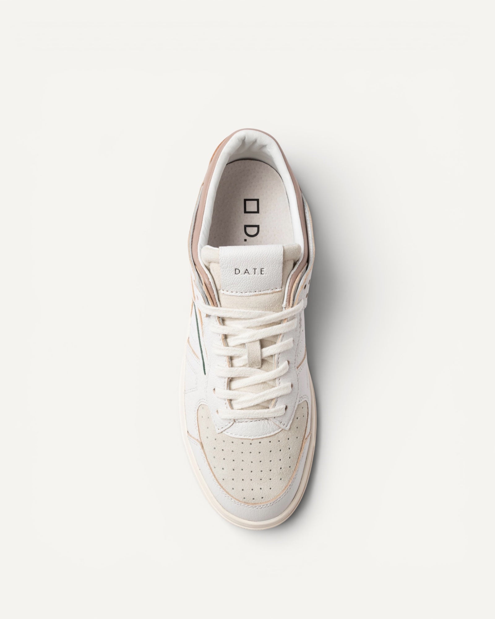 D.A.T.E. - Sneakers Torneo Pure Calf White-Green