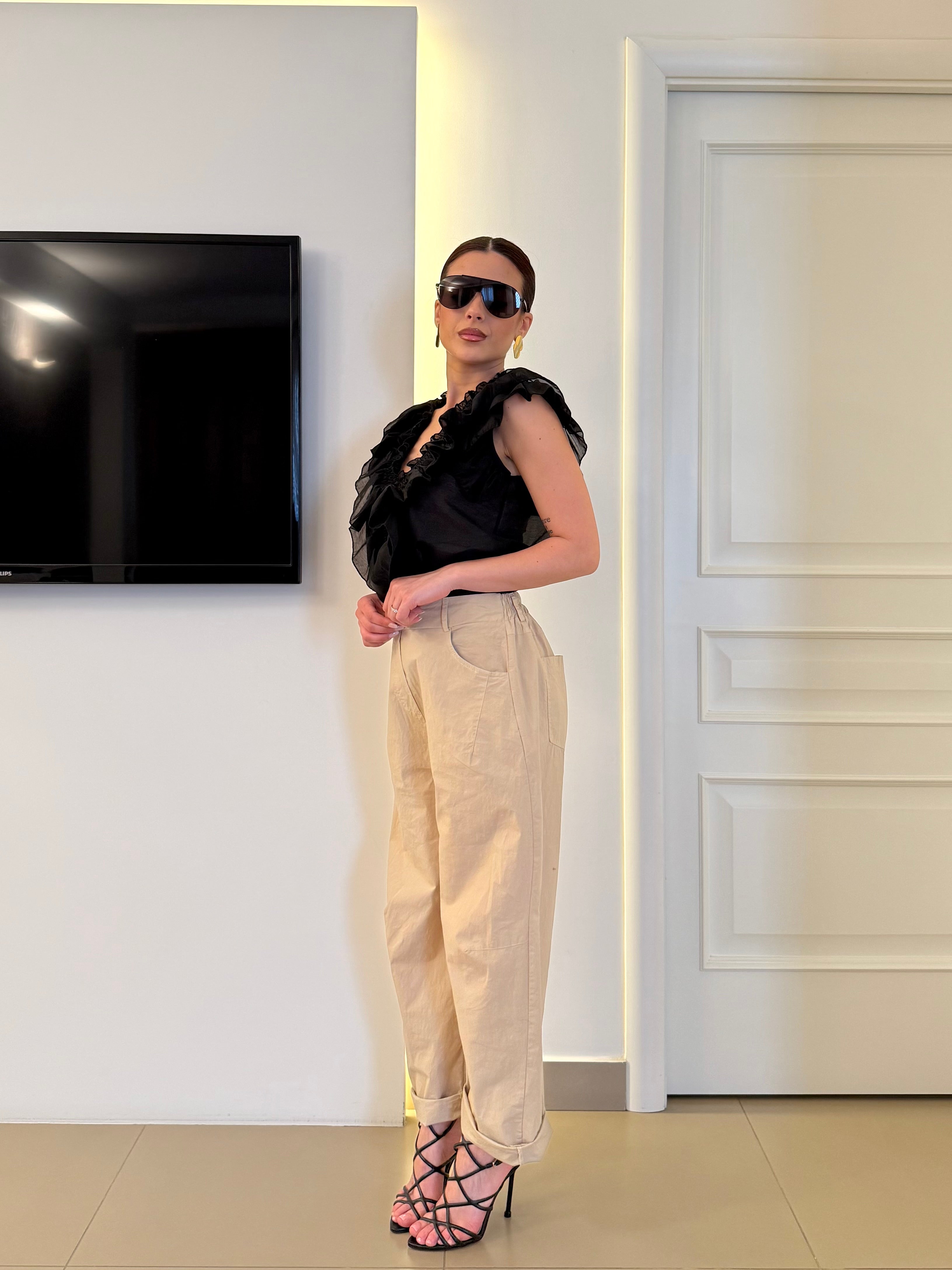 D'Elle - Giulia Mastini - Blusa con Volant