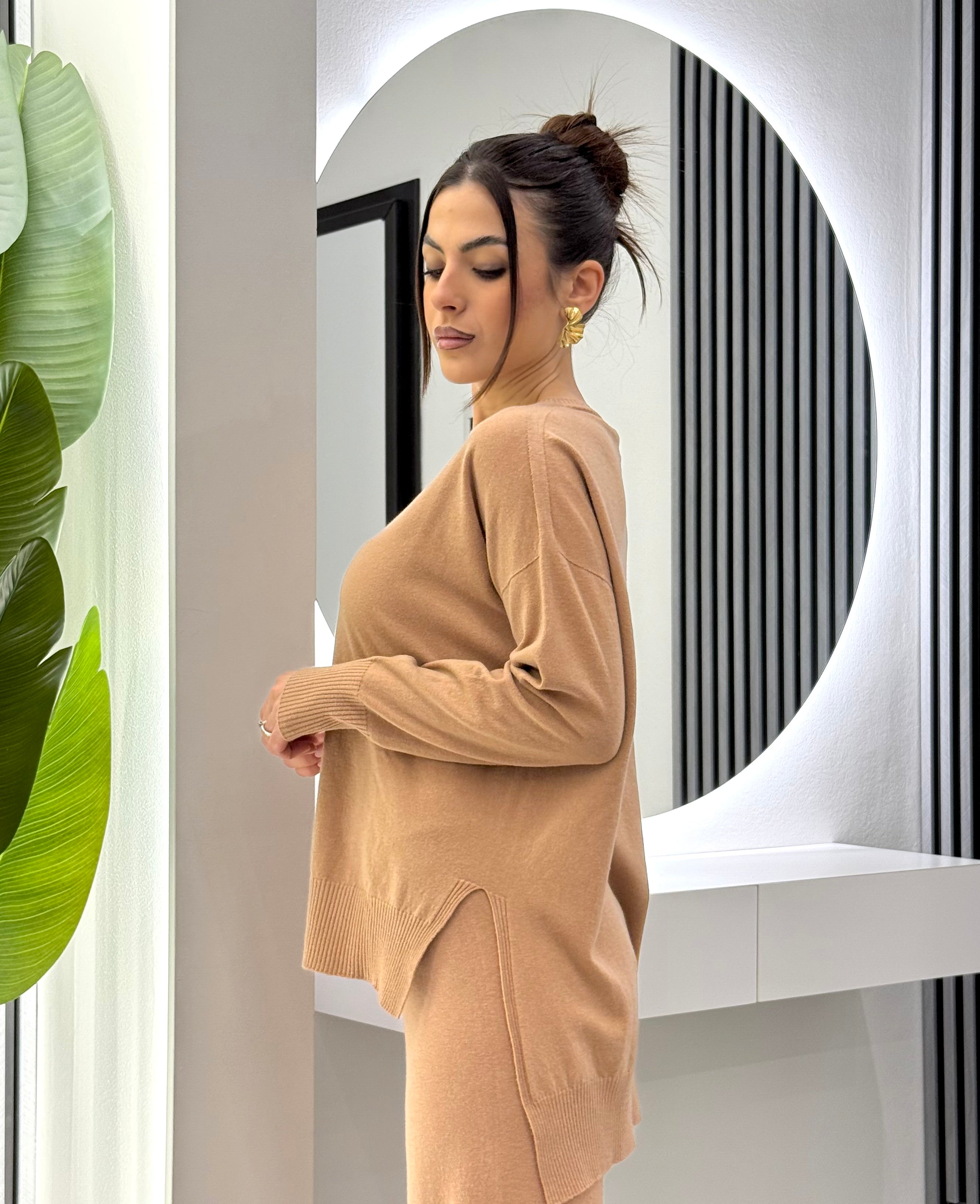 Kontatto - Maglia Scollo Barca Biscotto