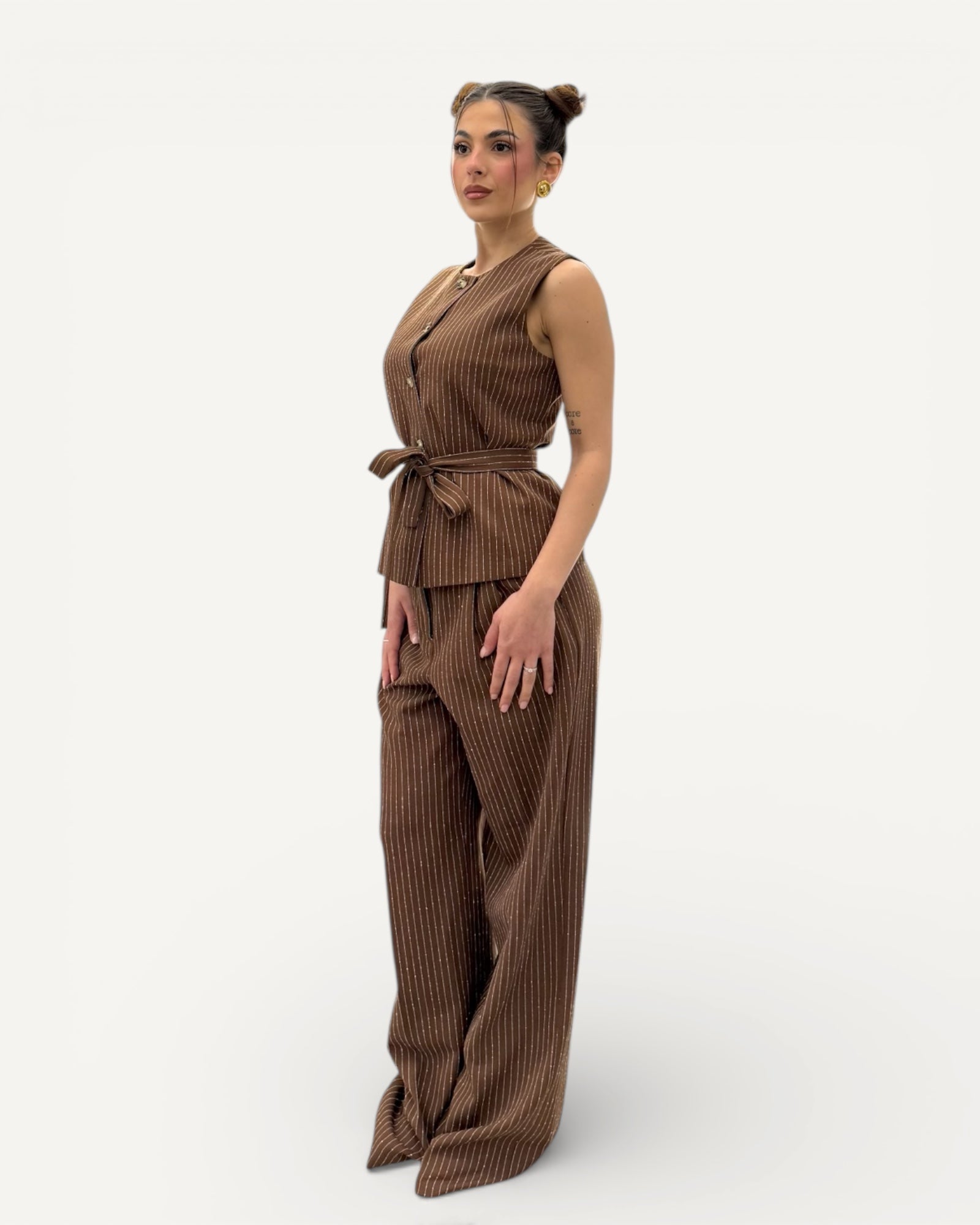 Kontatto - Pantalone Pences Gessato