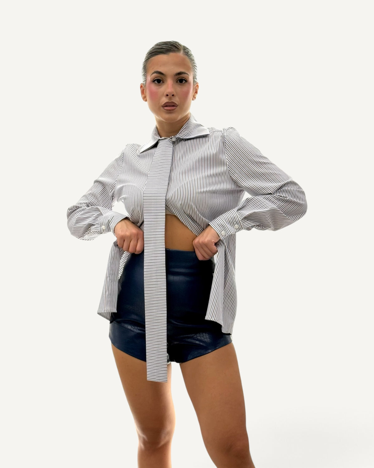 Silence Limited - Camicia Hypnotique Blu Royal Riche