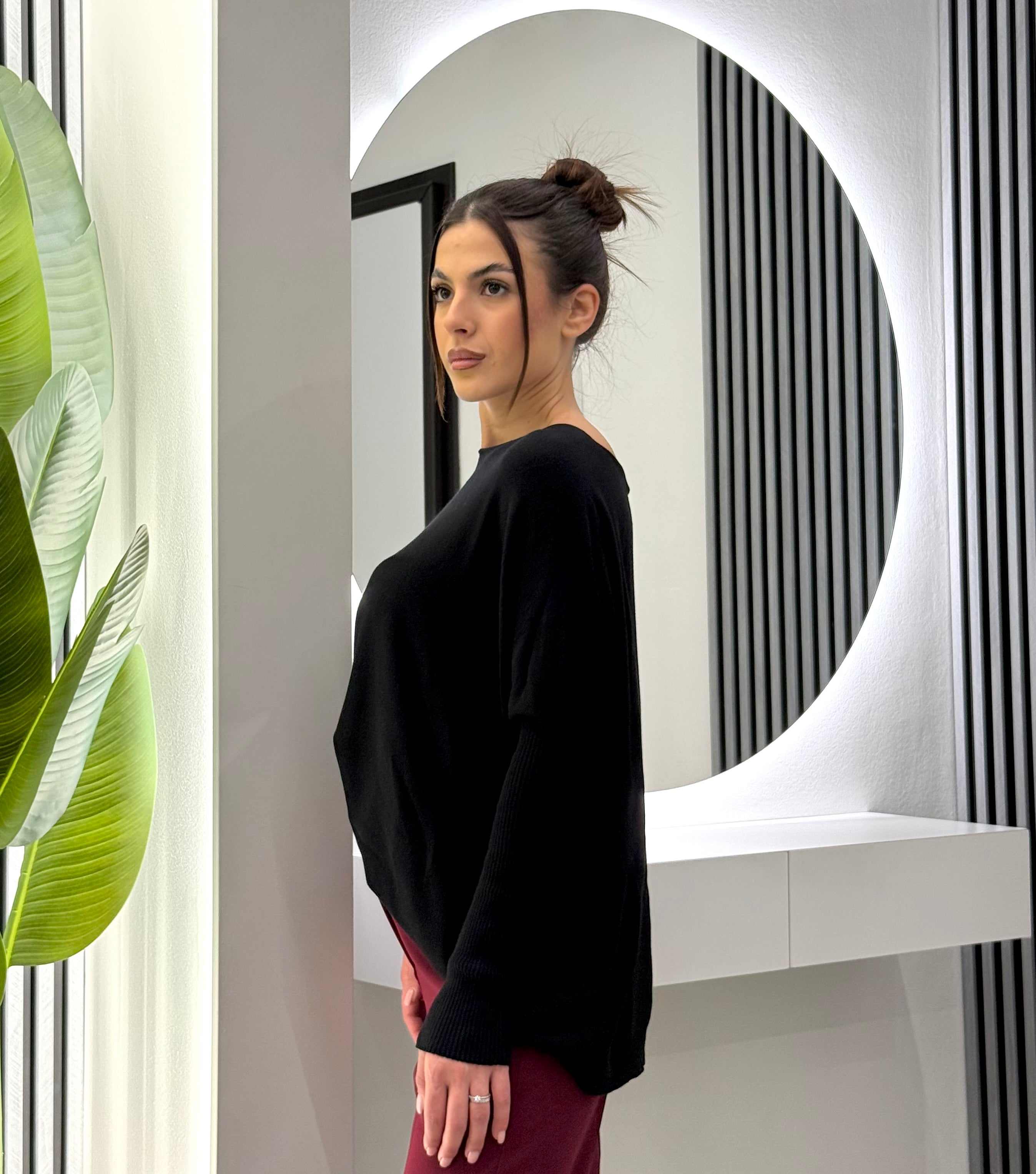 Kontatto - Maglia Barca Over Nera