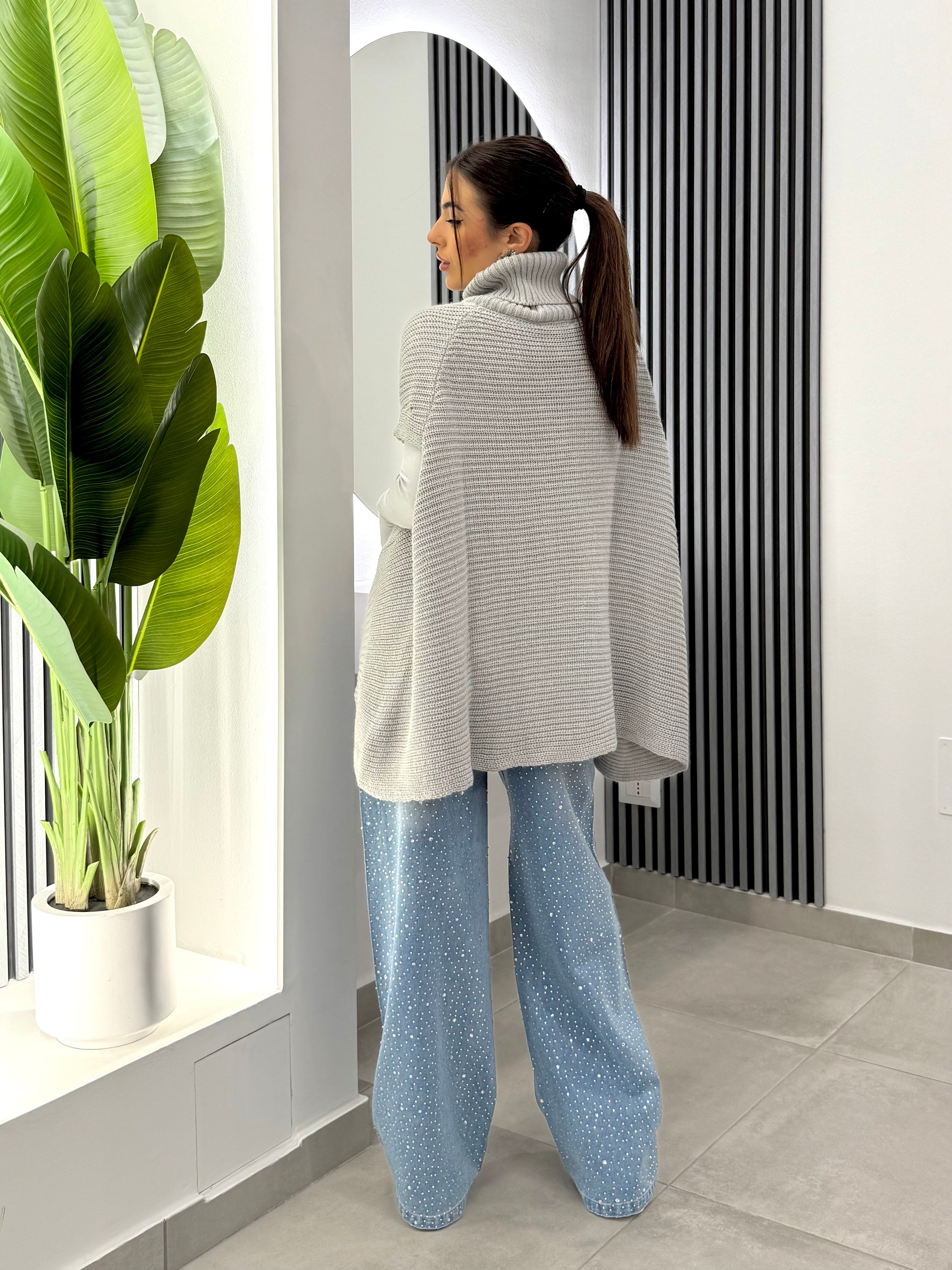 Club Crochet - Poncho Misto lana