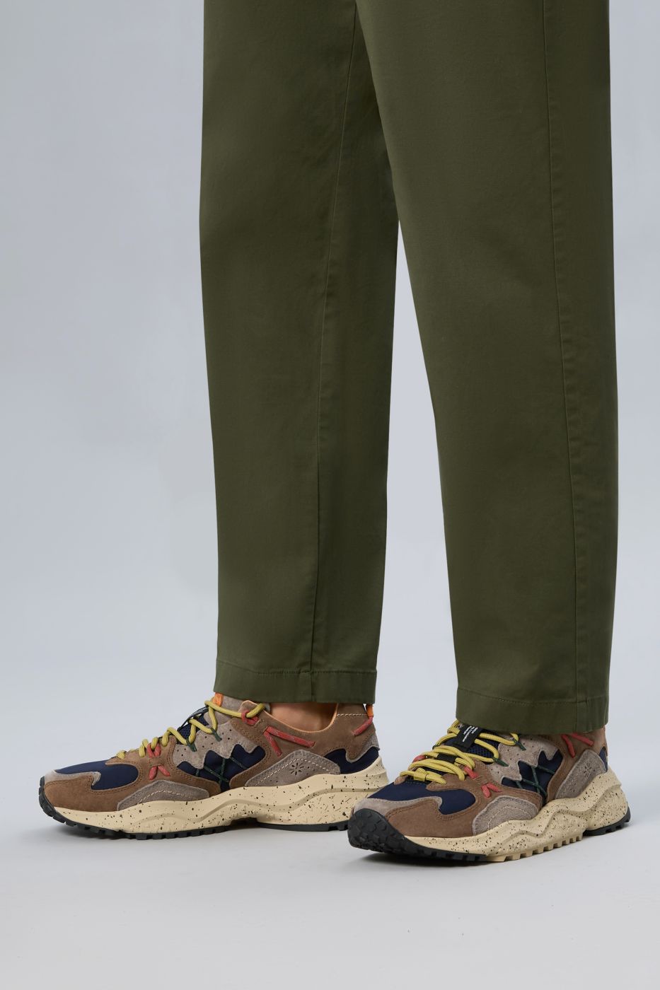 Flower Mountain - Yamabushi Sneakers in suede e tessuto tecnico