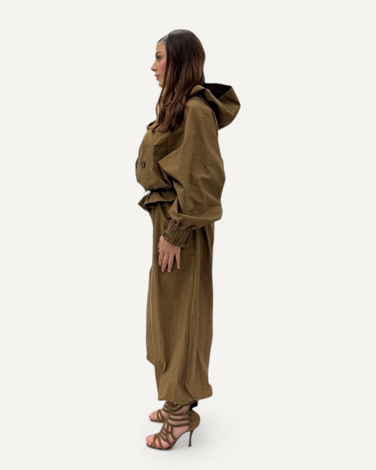 KikiSix - Pantalone Largo Fondo Tex Croccante