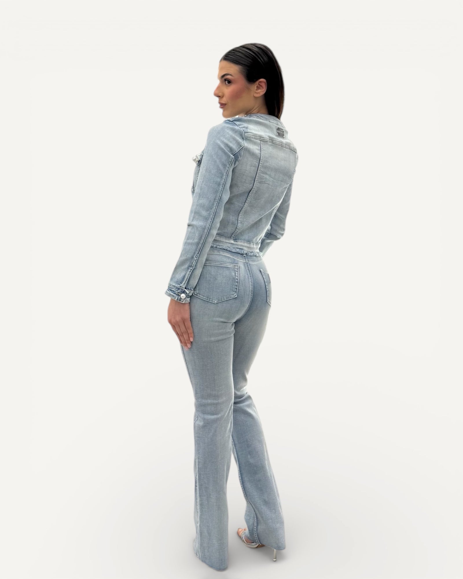 No Secrets - Jeans Ricamo Perle