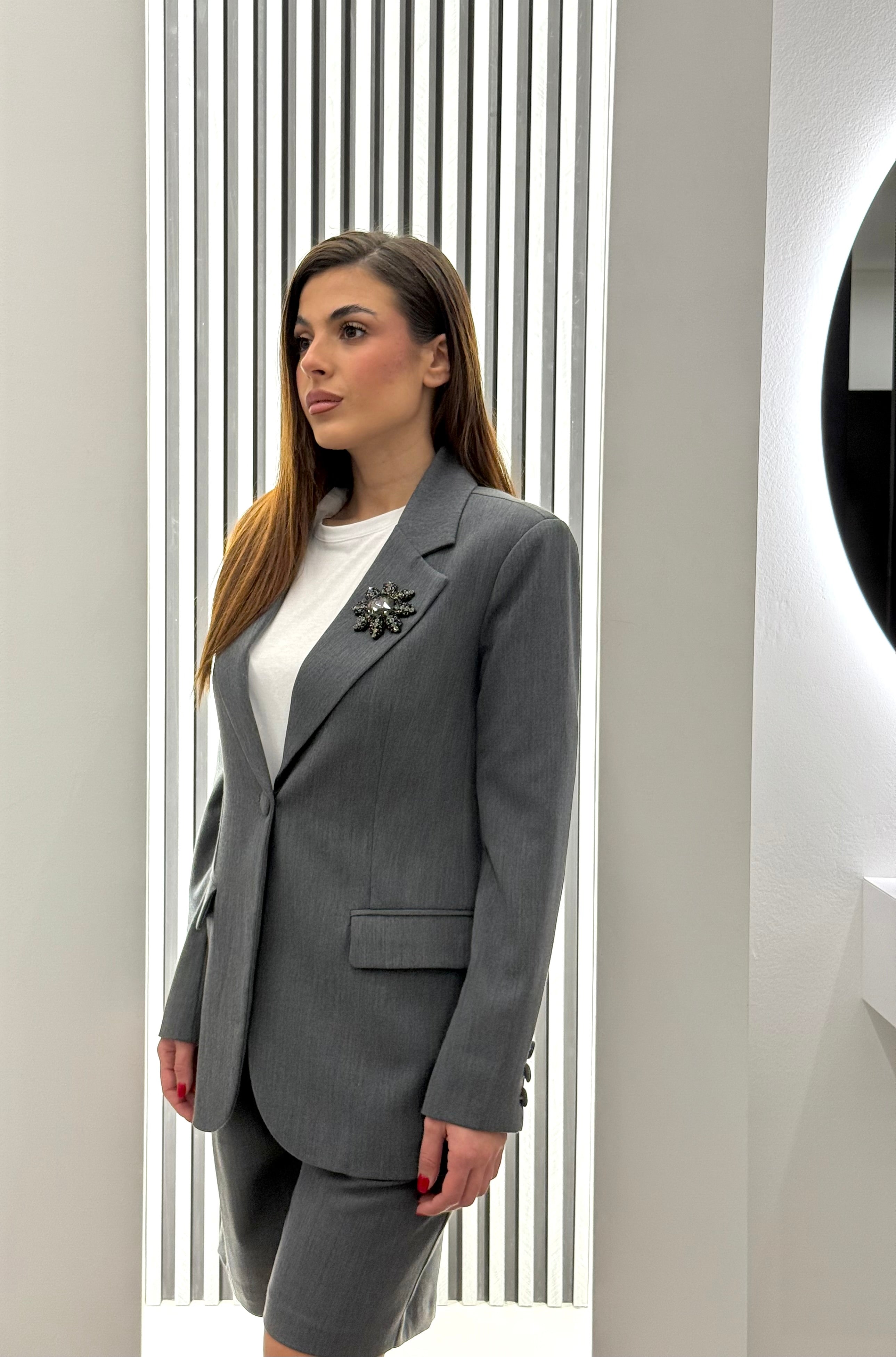 Koralline - Blazer Grigio