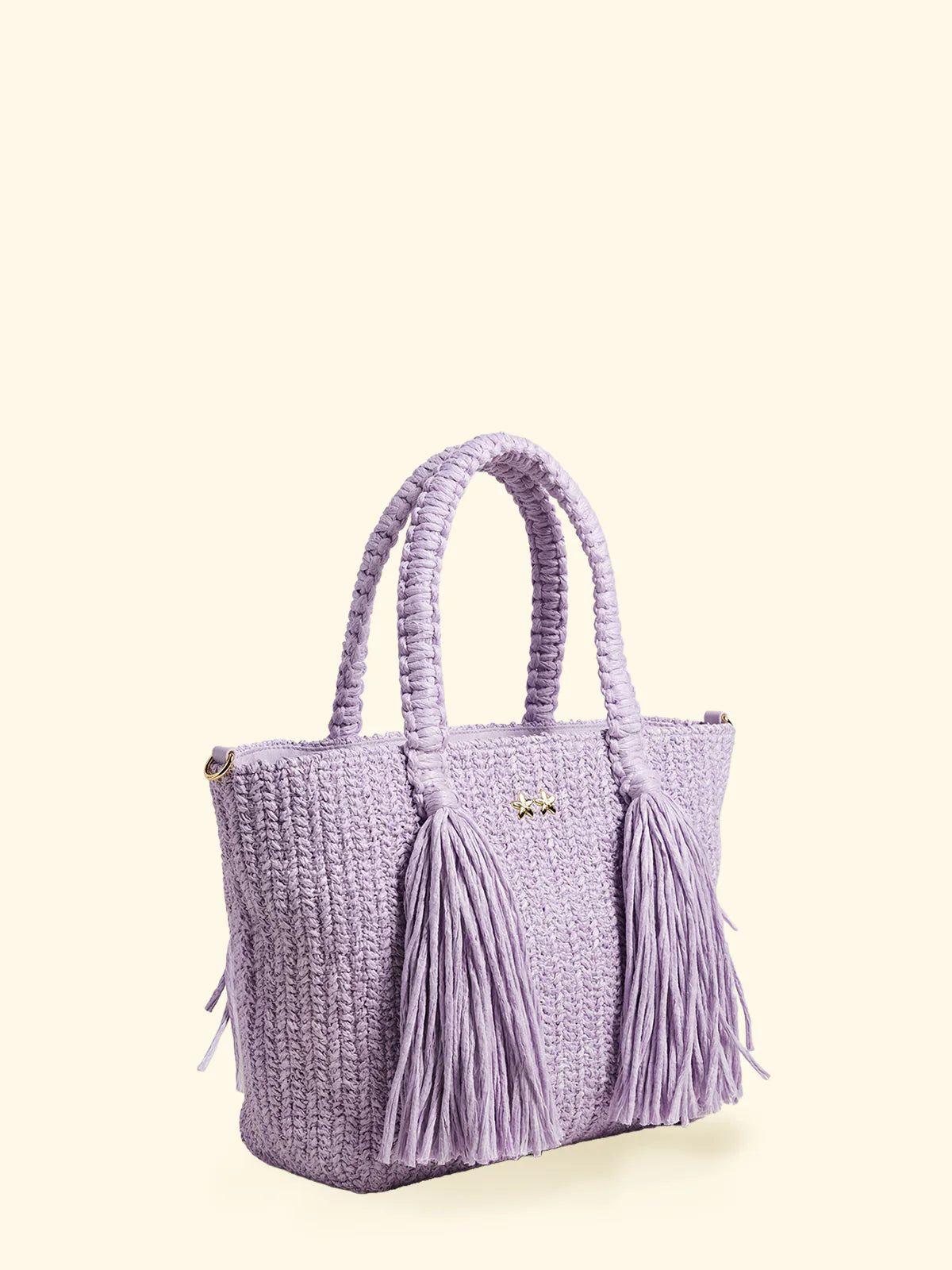 F**K - Mini Bag Paglia Frange e Tracolla Removibile SW0045-LC