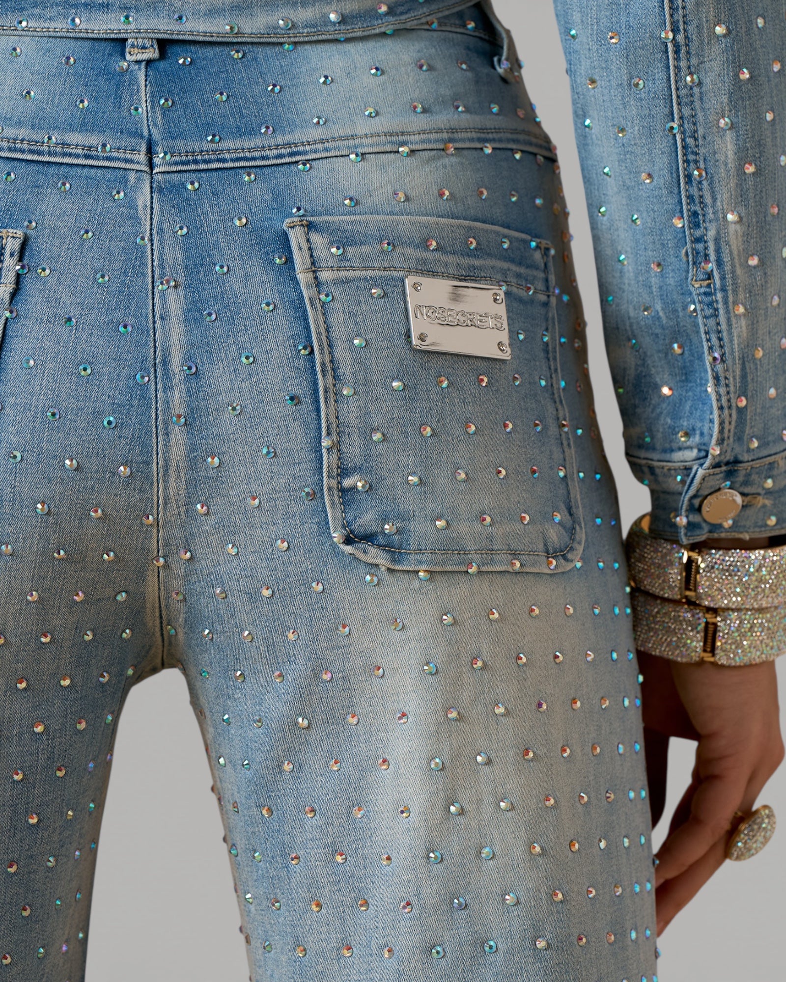 No Secrets - Jeans Diamanti Rainbow Bleach