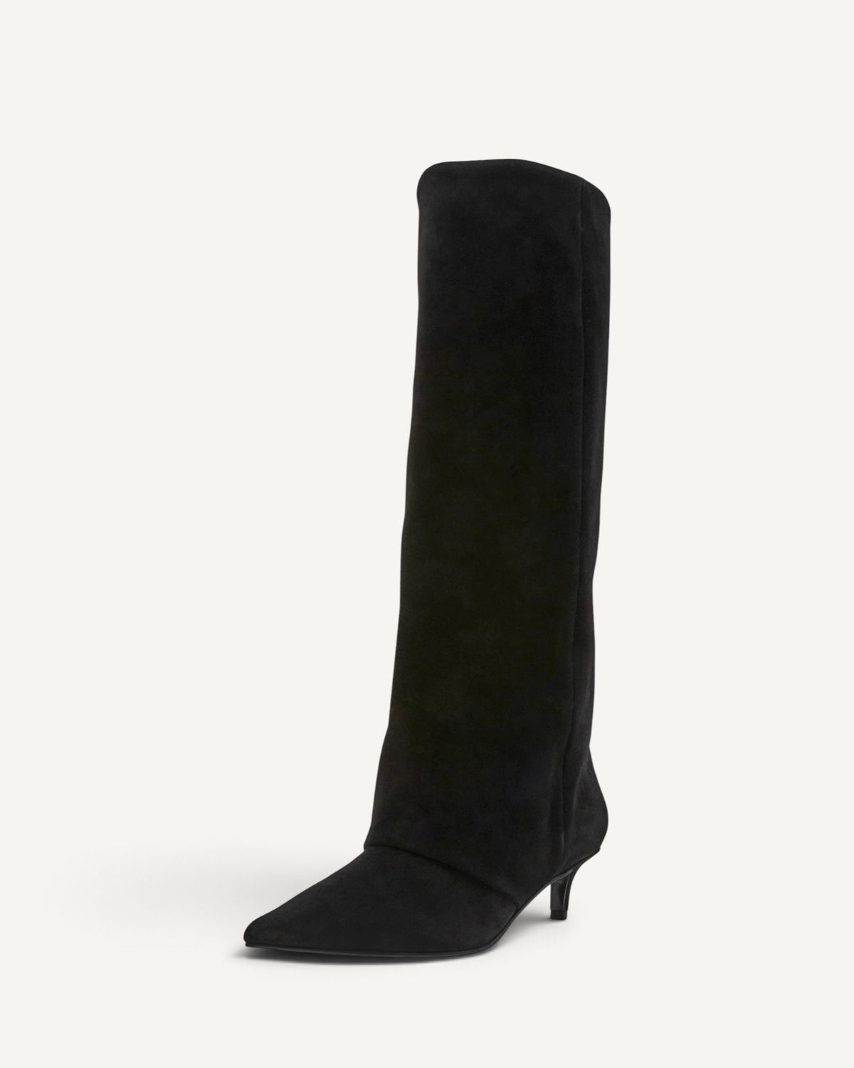 Steve Madden - Luca Stivale Nero in Pelle Scamosciata