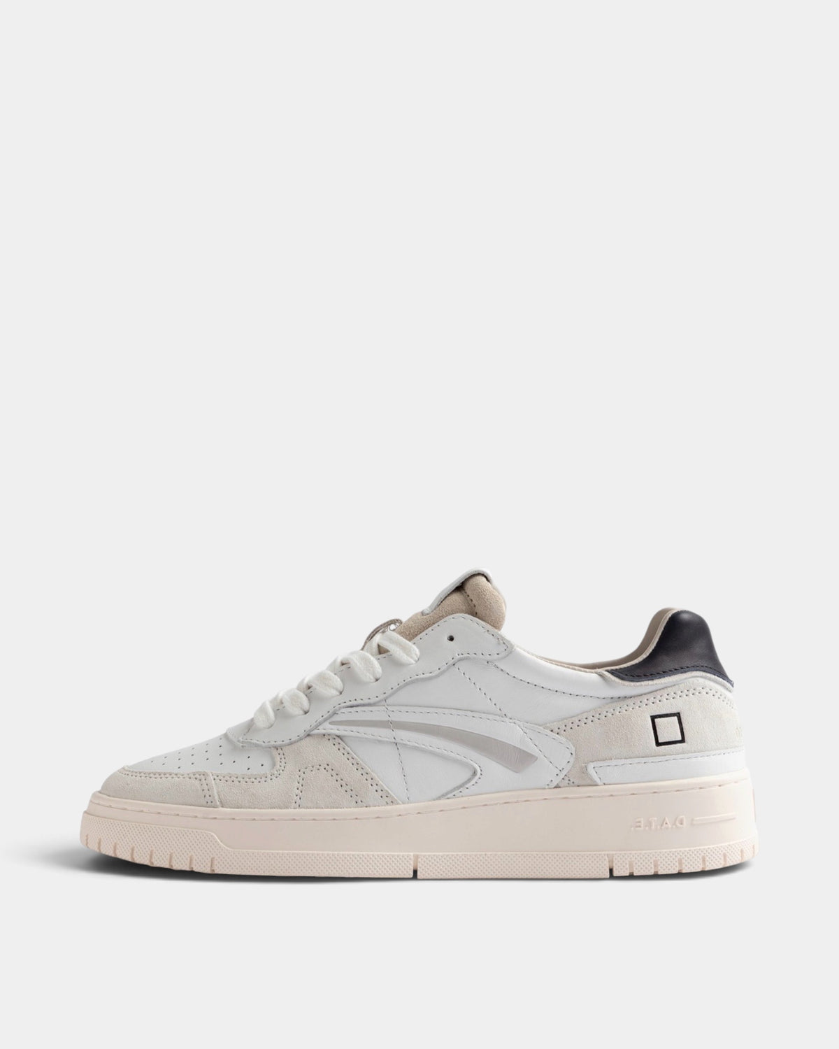 D.A.T.E. - Sneakers uomo Torneo Pure Calf White - Blue