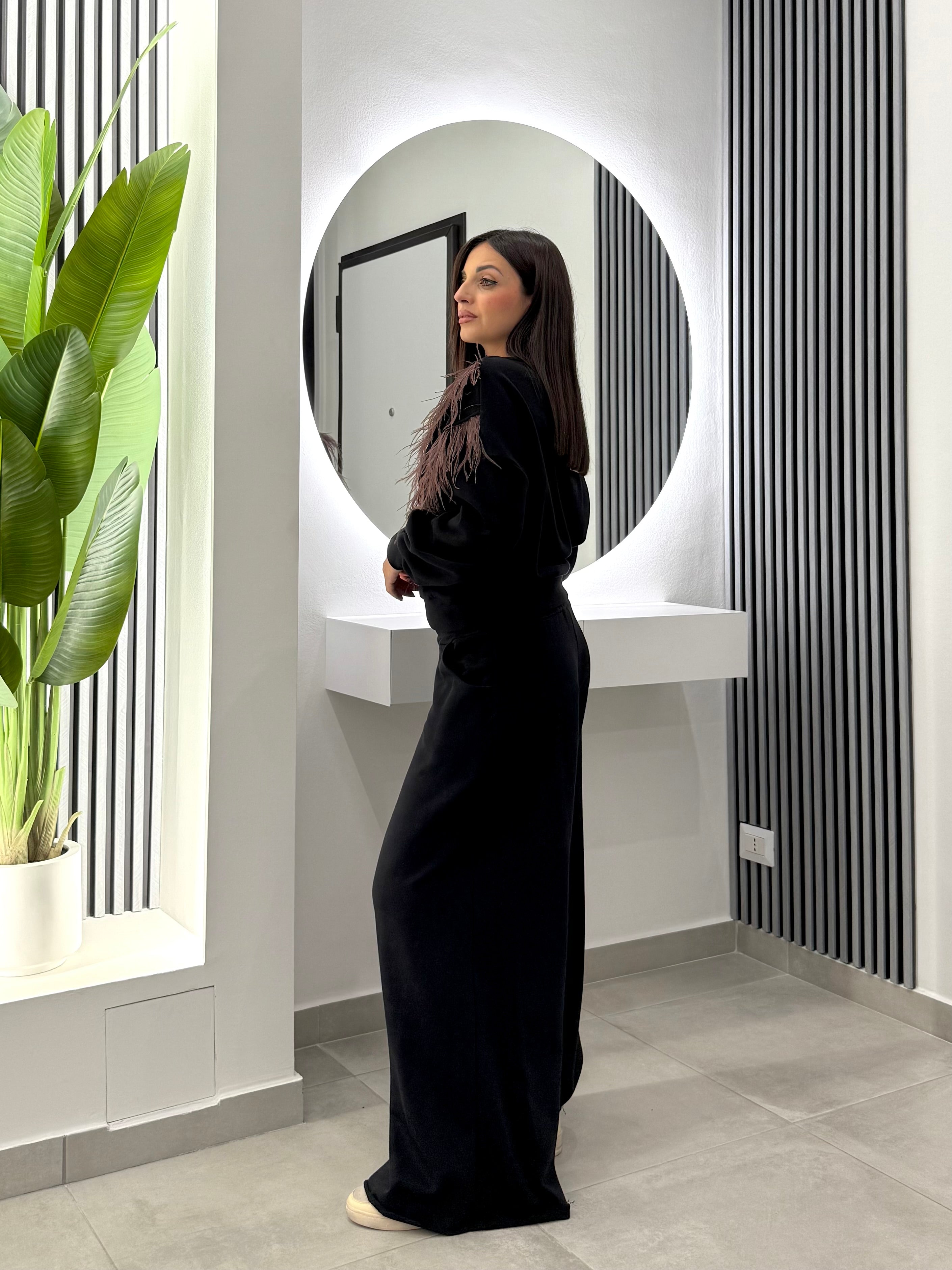 D'Elle Giulia Mastini - Pantalone Felpa Largo