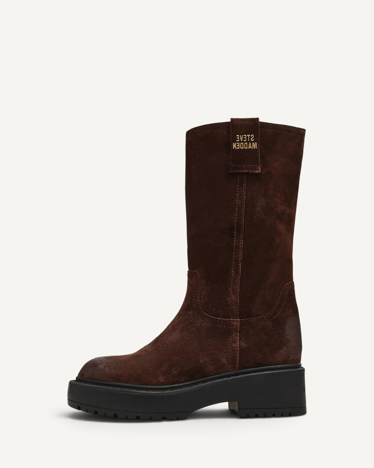 Steve Madden Ruckus - Stivale in Suede Marrone Chocolate