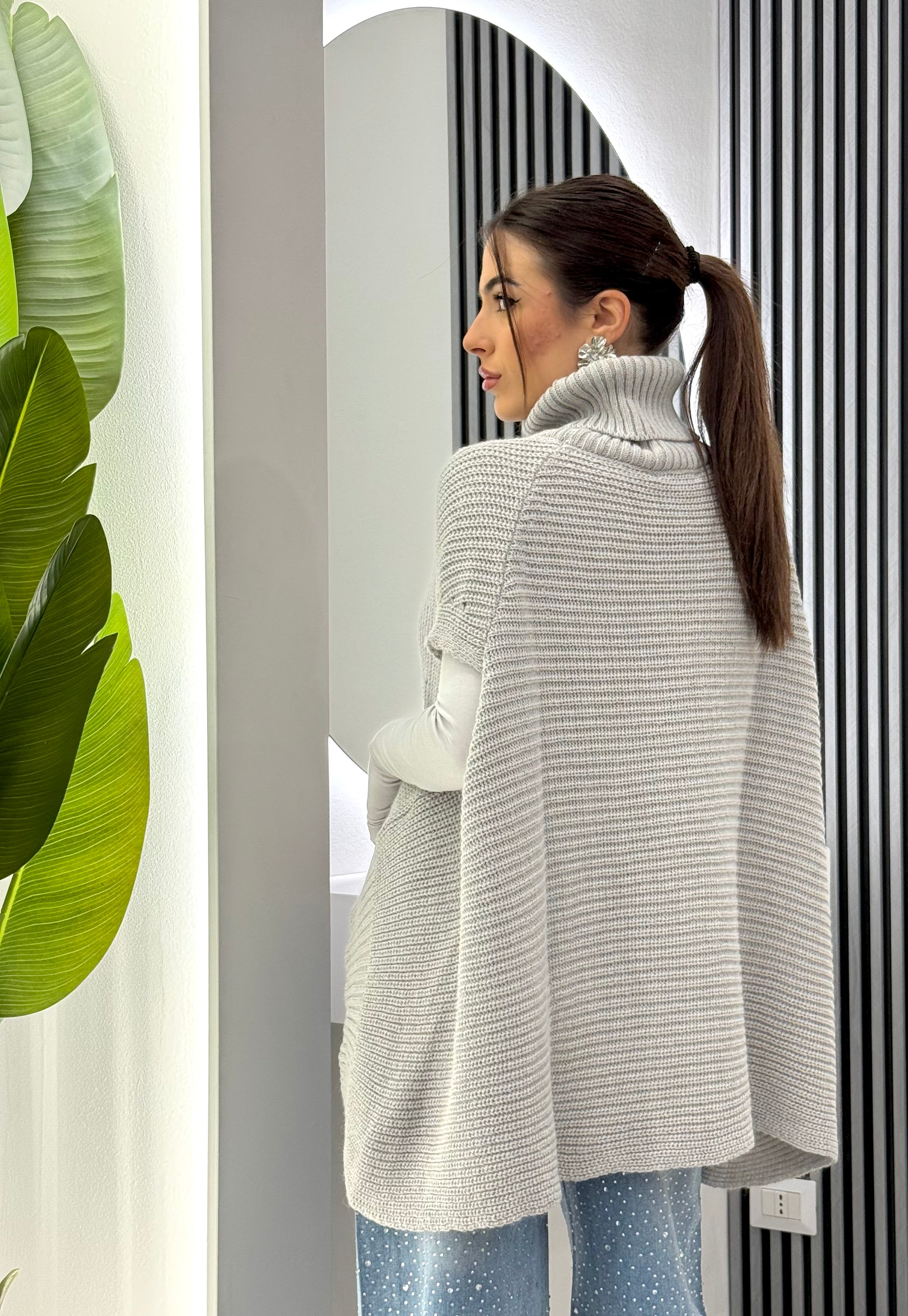 Club Crochet - Poncho Misto lana