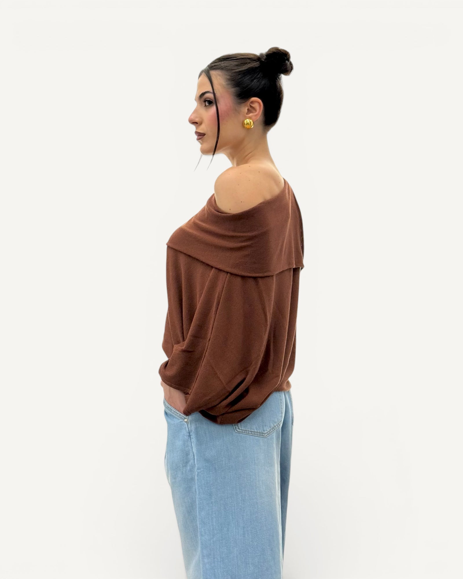 Kontatto - Maglia Collo Sciallato