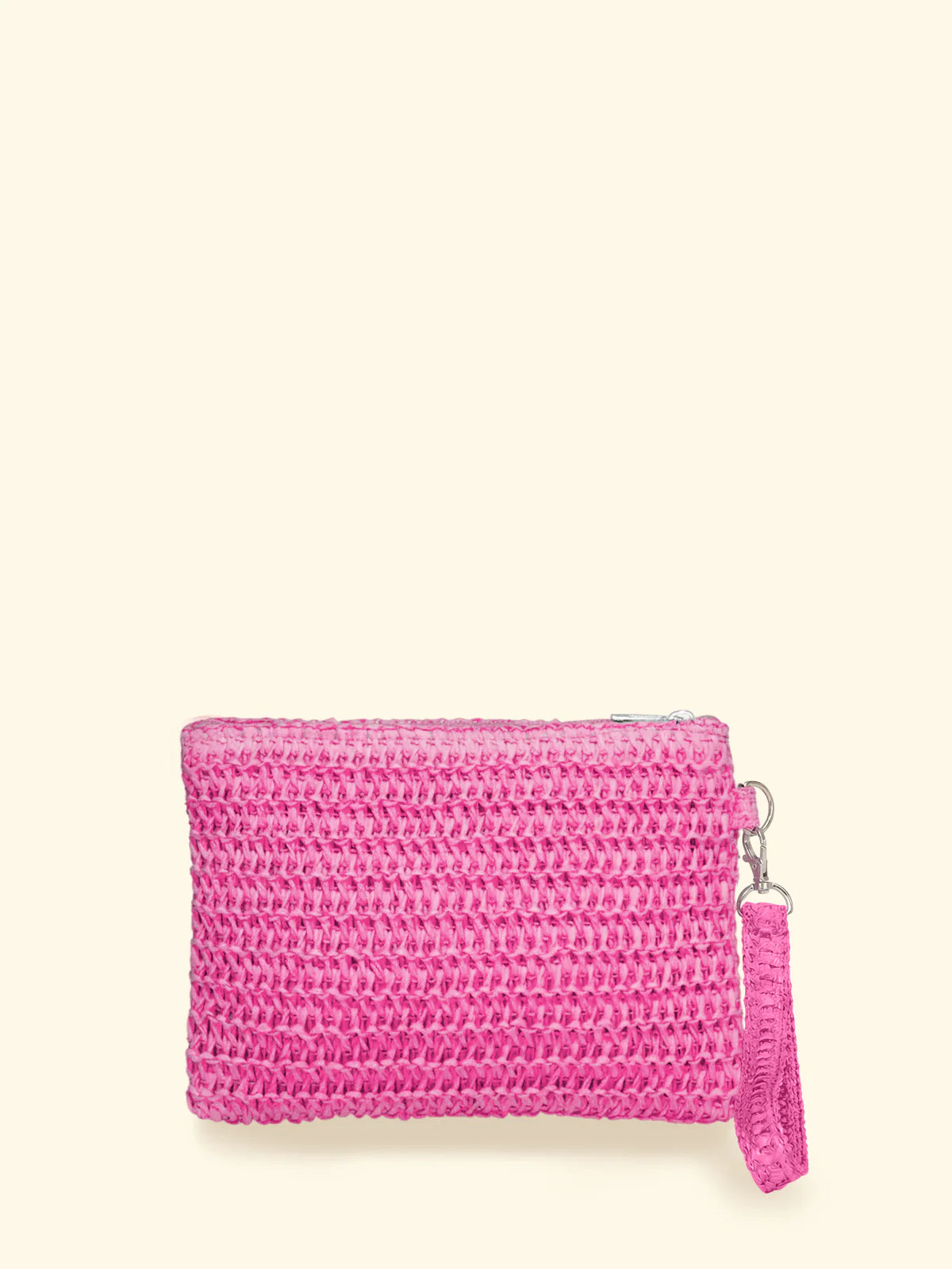 F**K - Mini Pochette Rafia Logo Ricamato e Laccetto Polso SW0007-FX