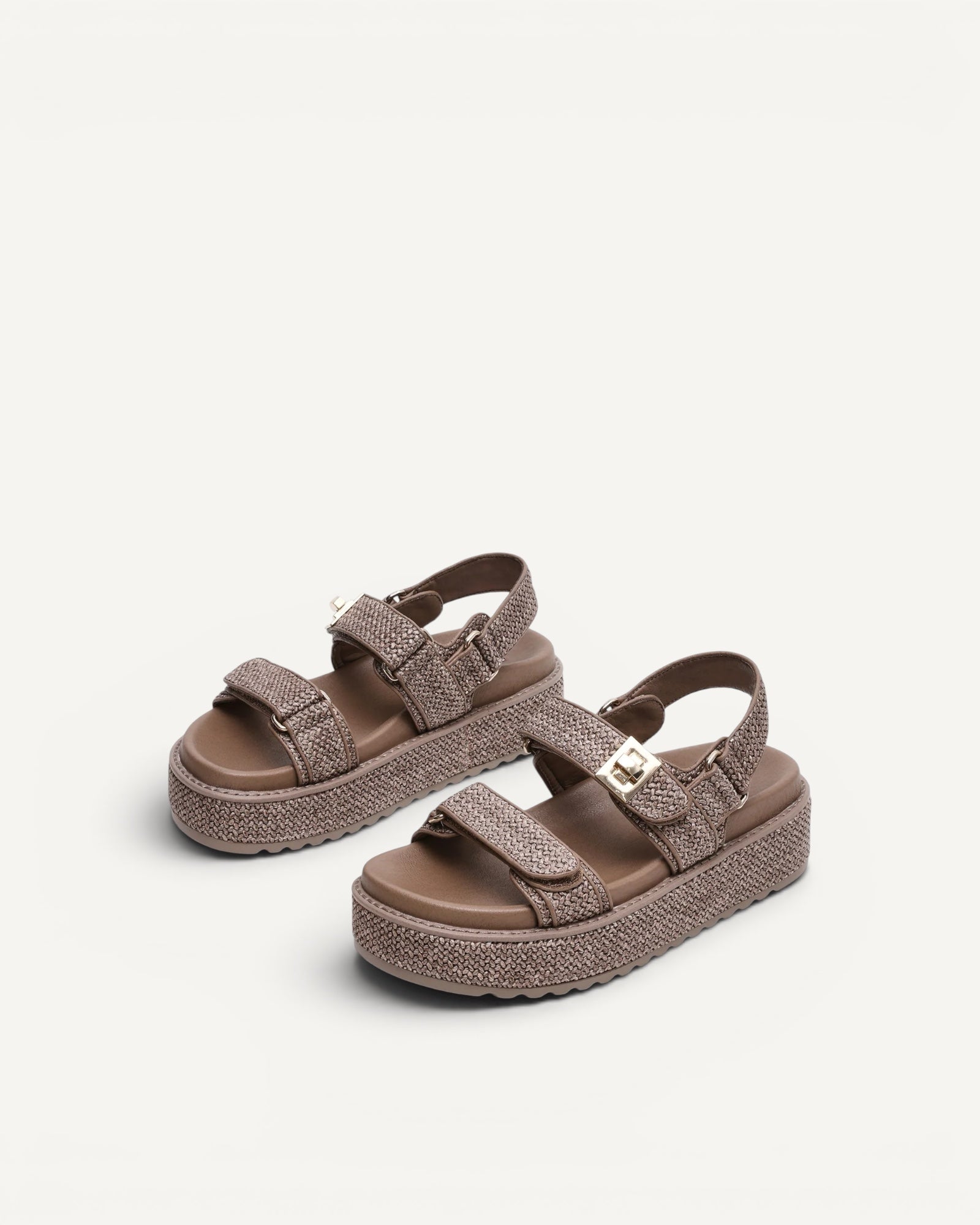 Steve Madden - Sandalo Bigmona Charcoal Raffia