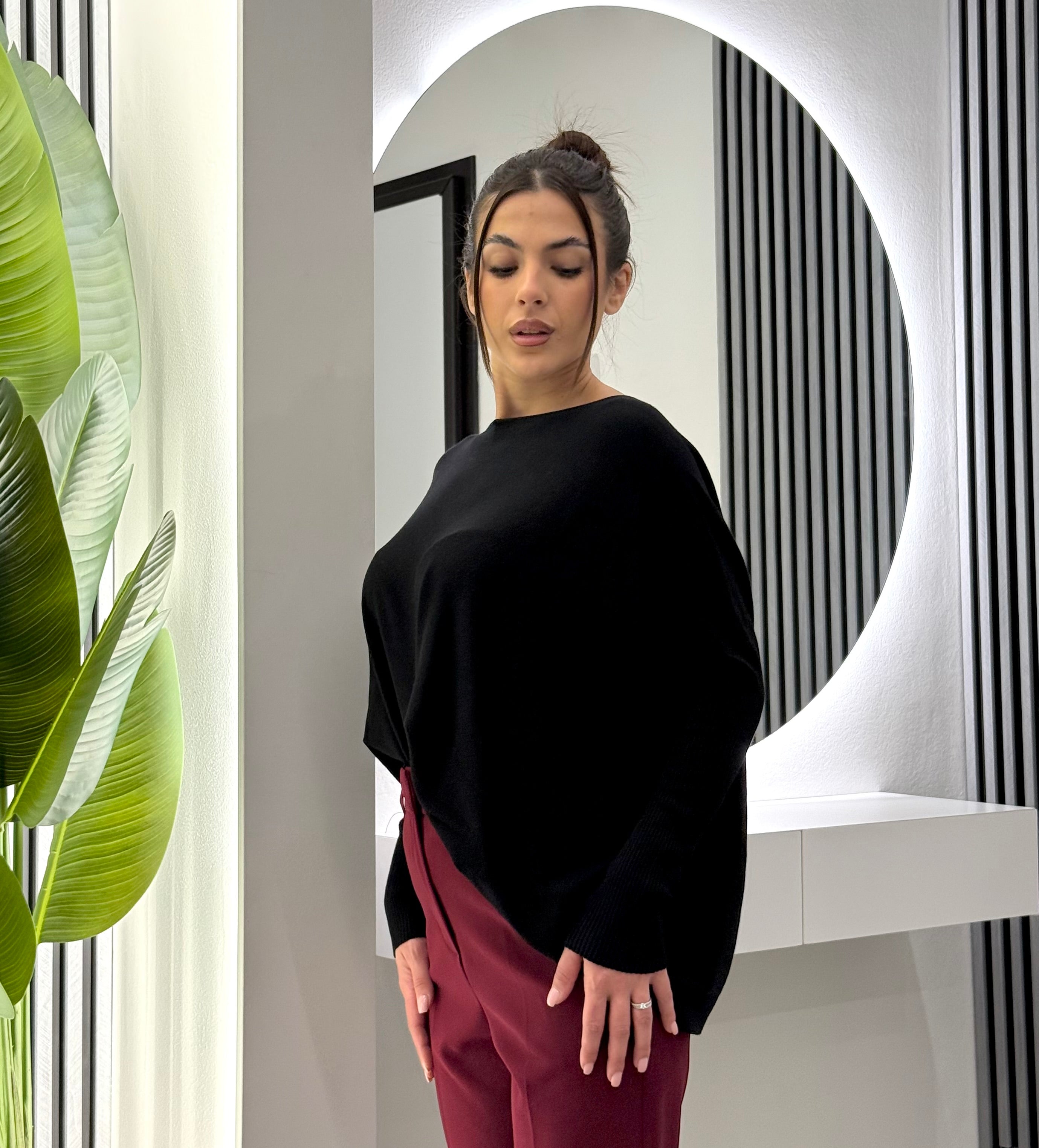 Kontatto - Maglia Barca Over Nera