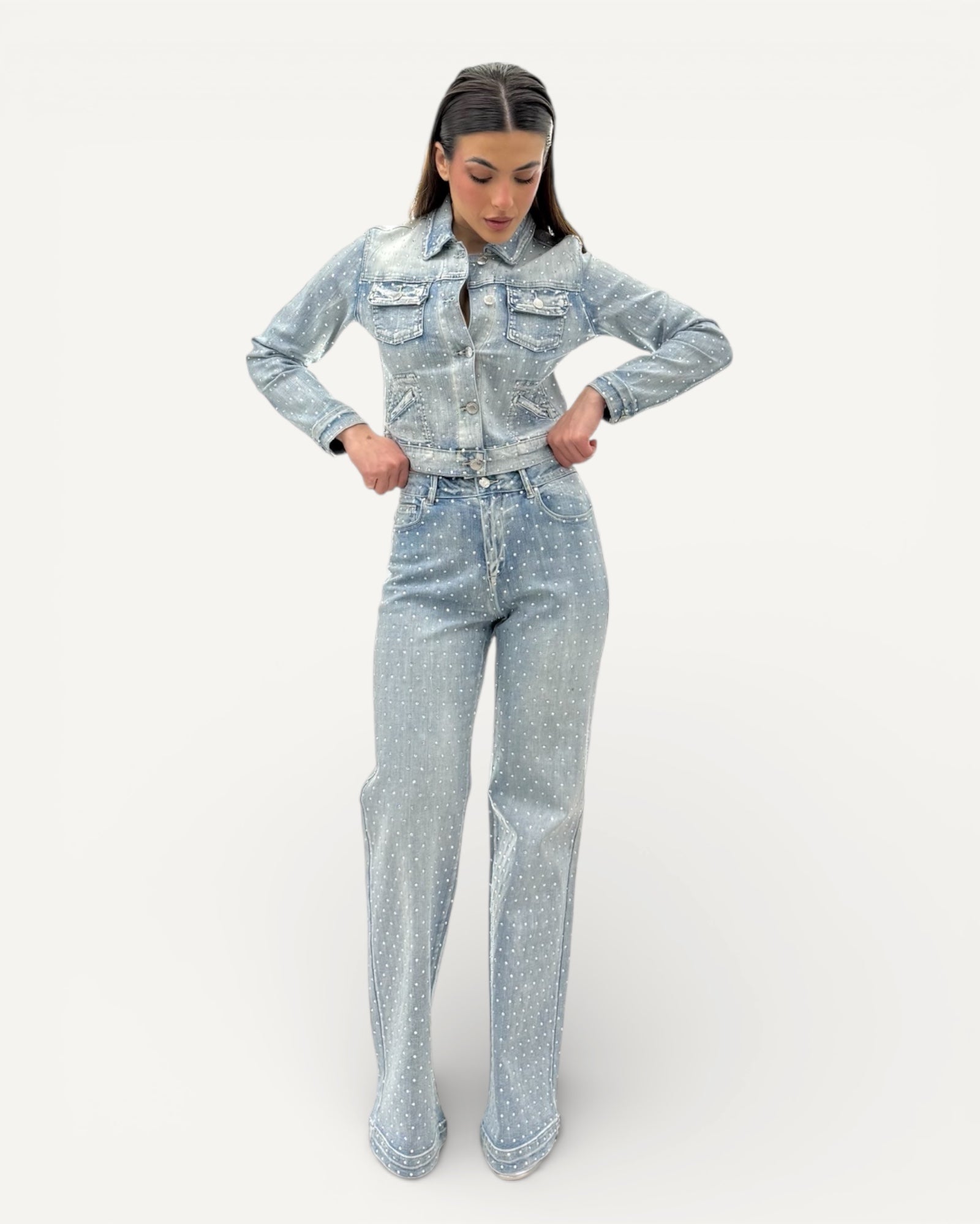 No Secrets - Jeans Diamanti Rainbow Bleach