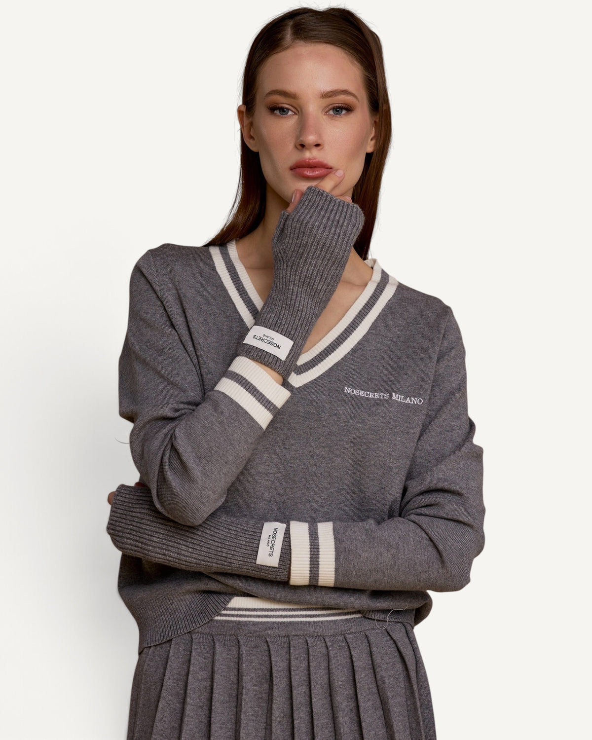 No Secrets - Guanti in Maglia Senza Dita