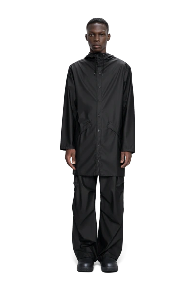 Rains - Long Jacket W3 Unisex Nera