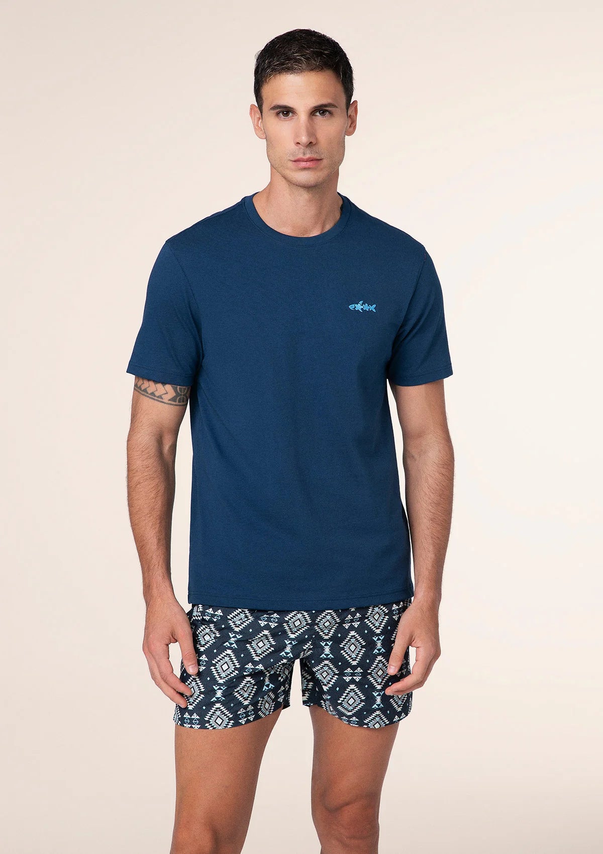 F**K - T-Shirt Uomo Blu M01TS70-BU