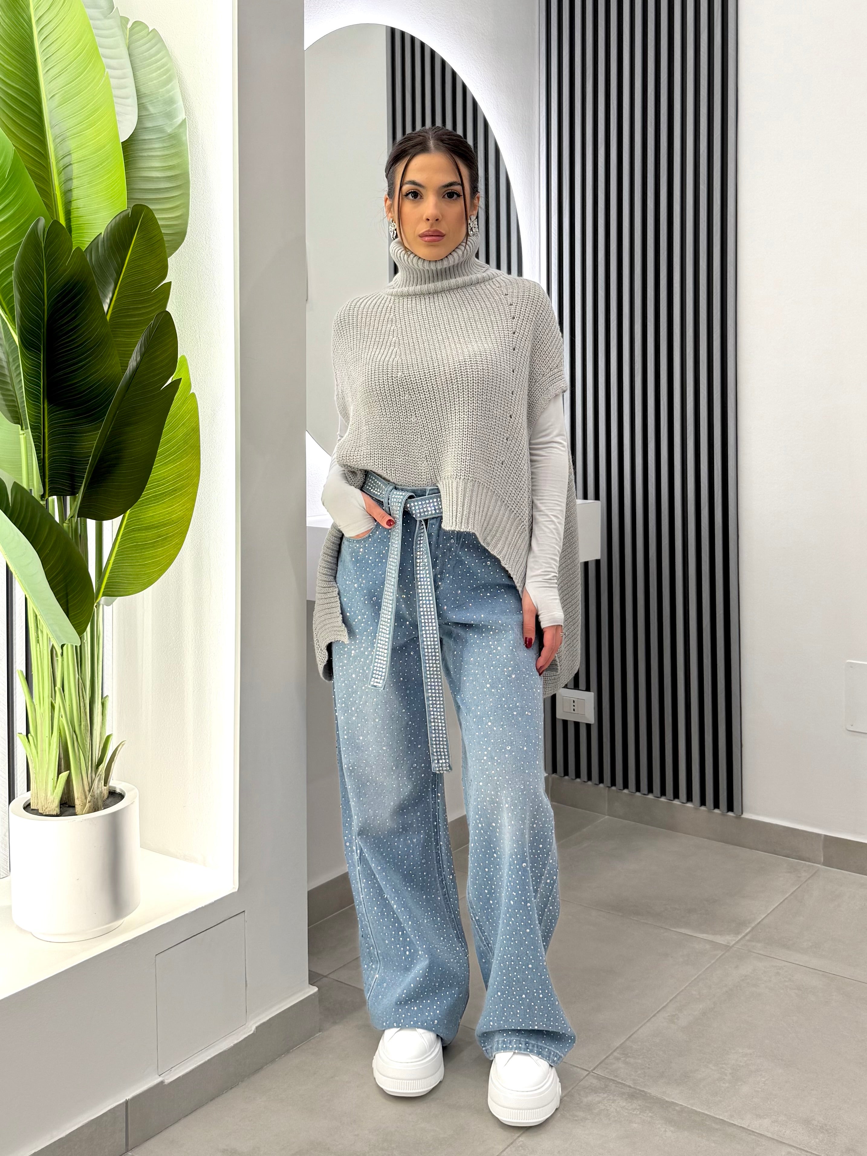 Club Crochet - Poncho Misto lana