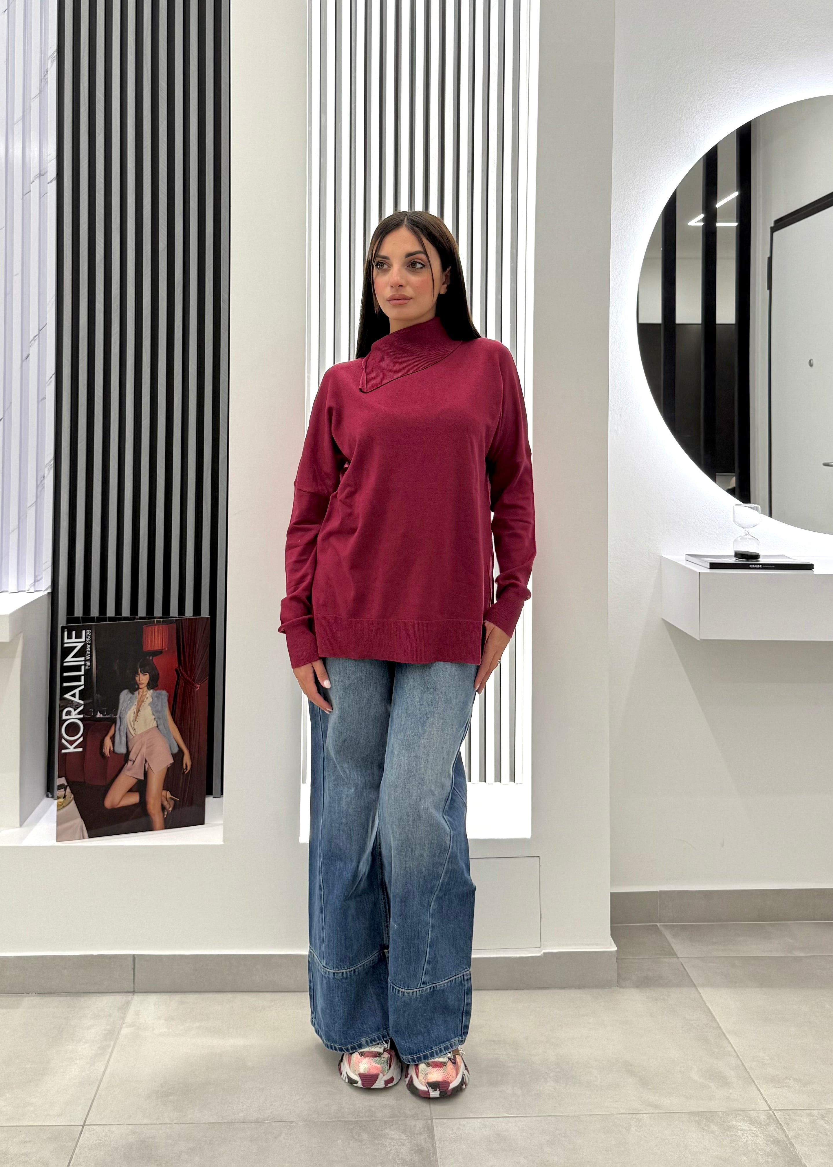 Koralline - Maglia Oversize Collo Ampio
