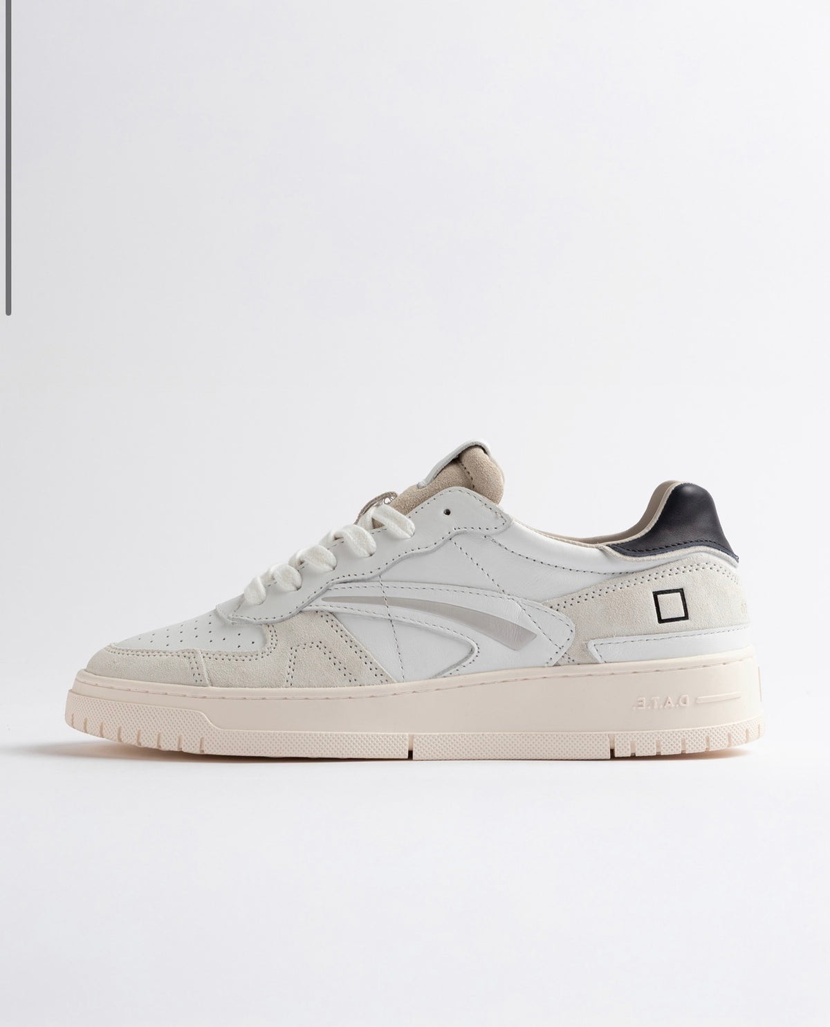 D.A.T.E. - Sneakers uomo Torneo Pure Calf White - Blue