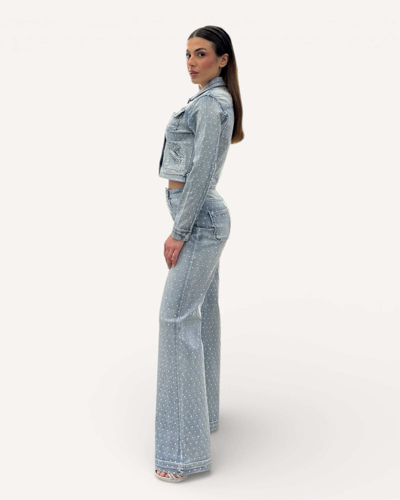 No Secrets - Jeans Diamanti Rainbow Bleach