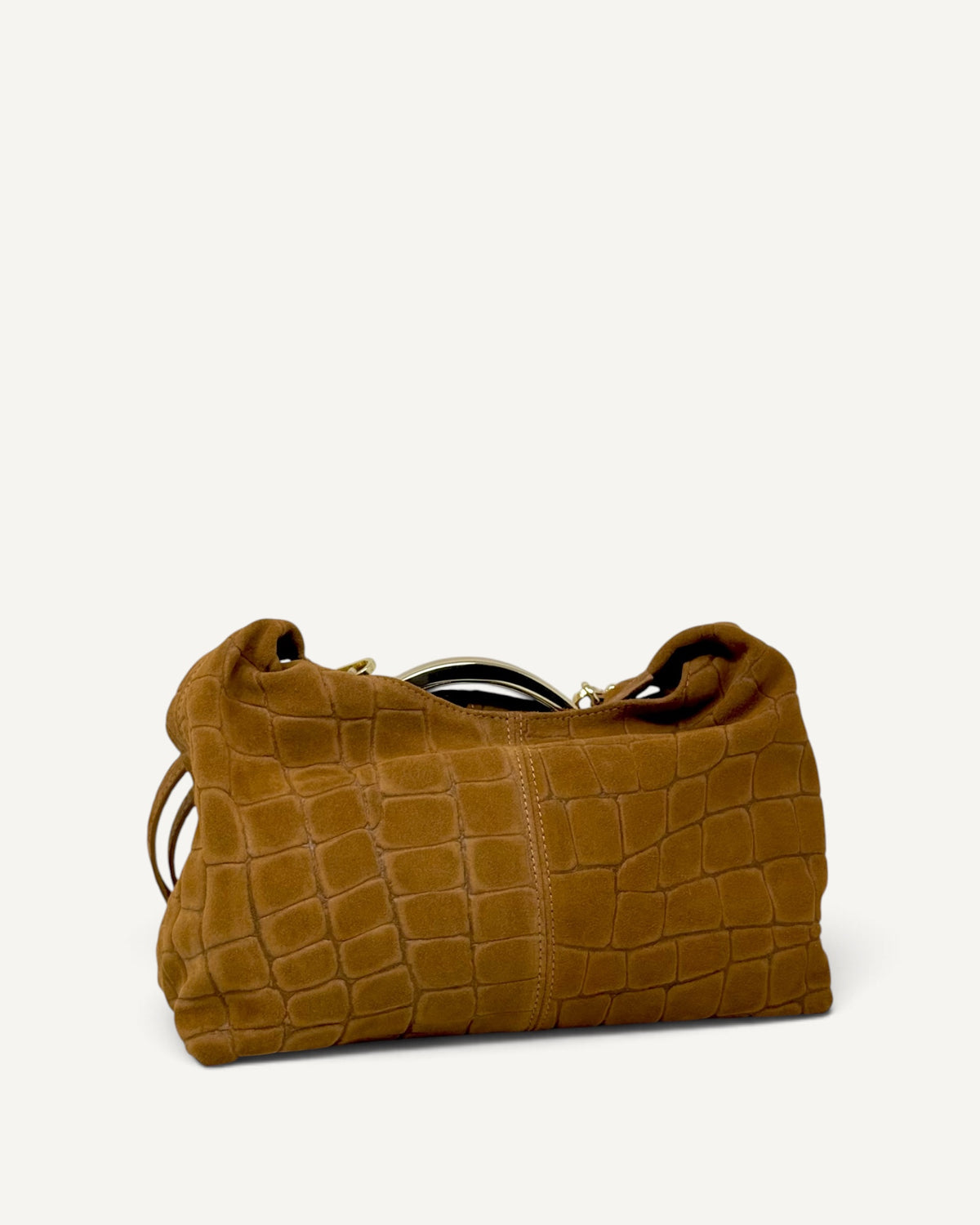 My Best Bag - Borsa Mini Elisse Croco Suede Cognac
