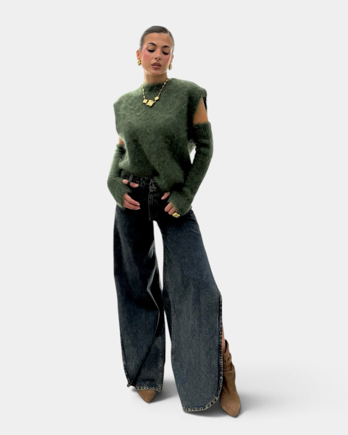 Silence Limited - Jeans Cut-Pants Denim Sabbiato