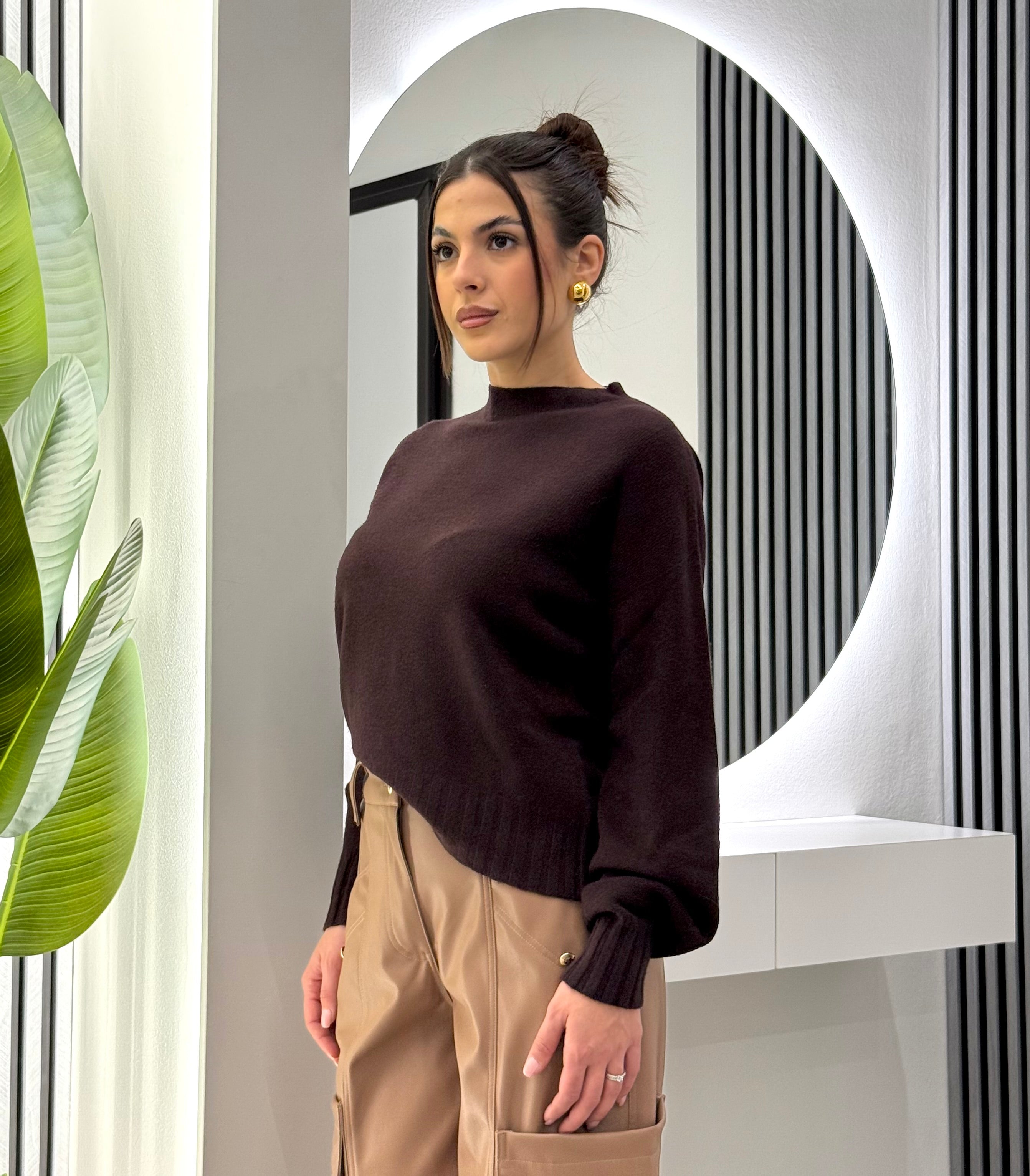 Kontatto - Maglia Girocollo Burgundy