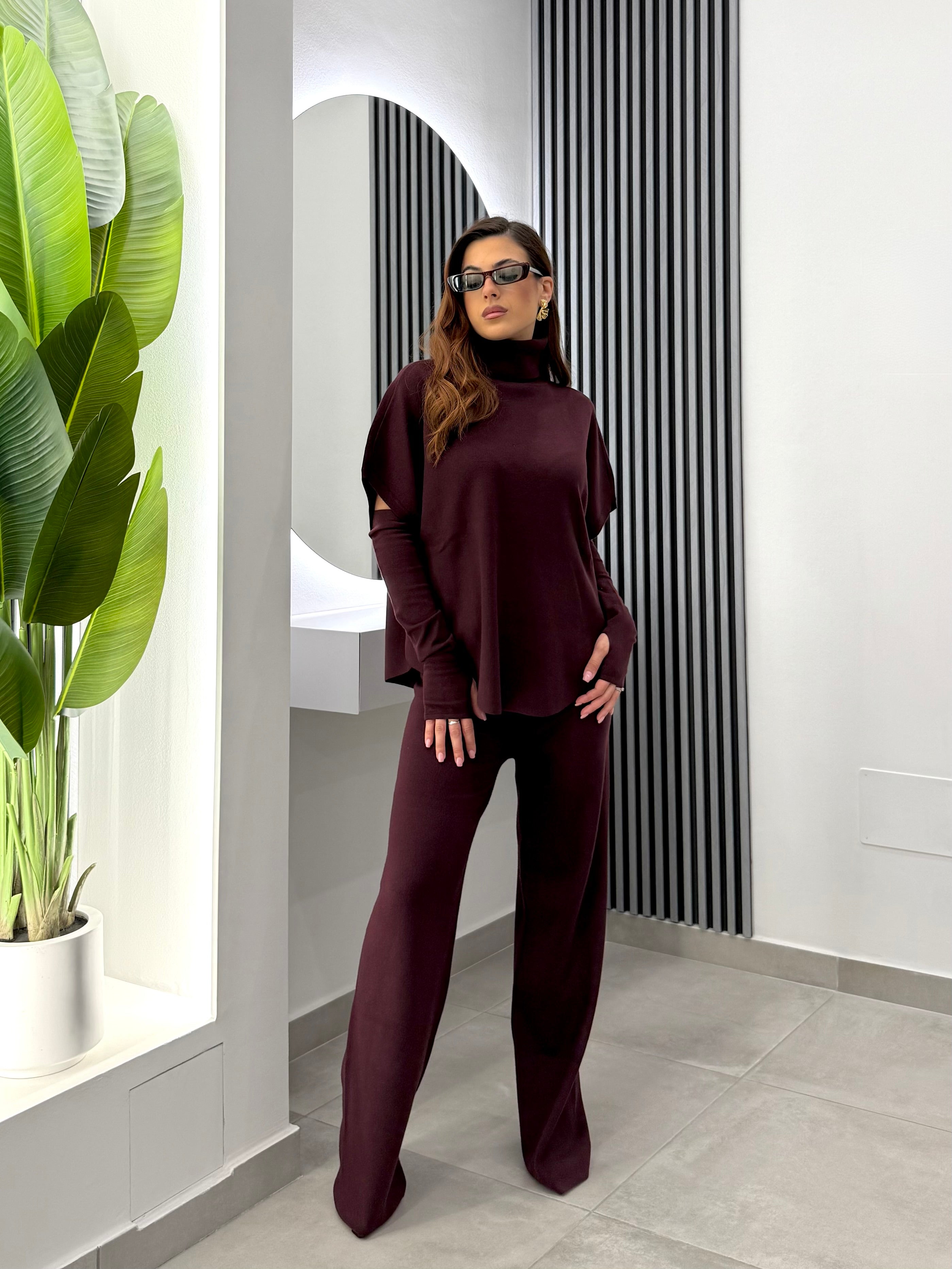 Club Crochet - Set Coordinato Bordeaux