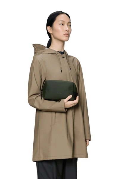 Rains - Pochette Wash Bag Small Verde Militare