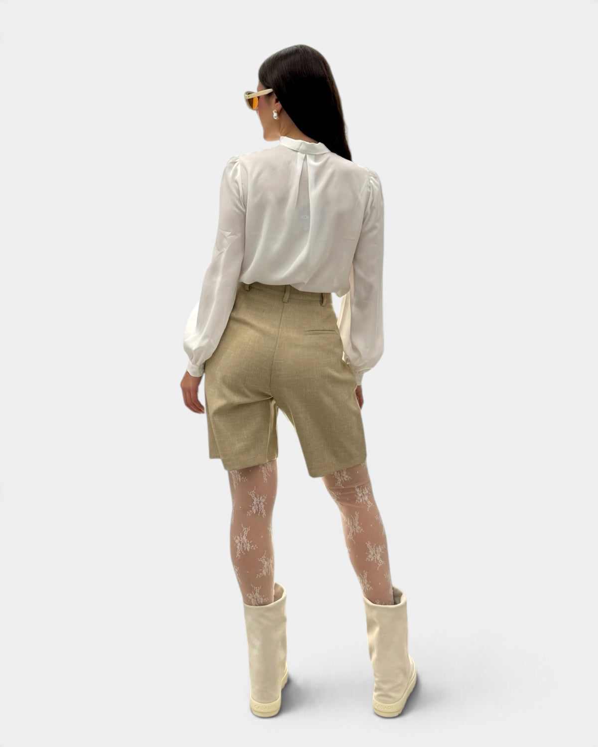 Koralline - Bermuda con Doppie D Beige