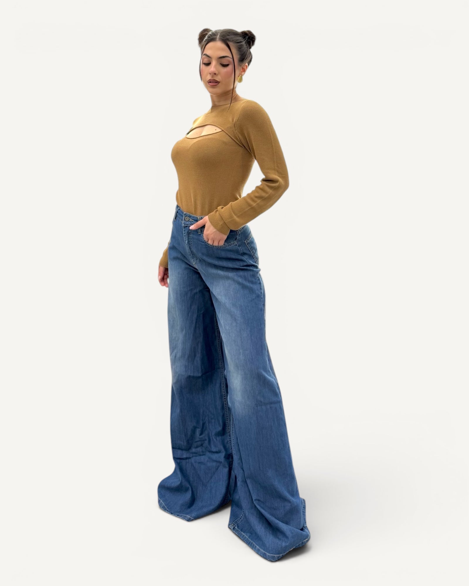 Kontatto - Jeans Gerbera Palazzo