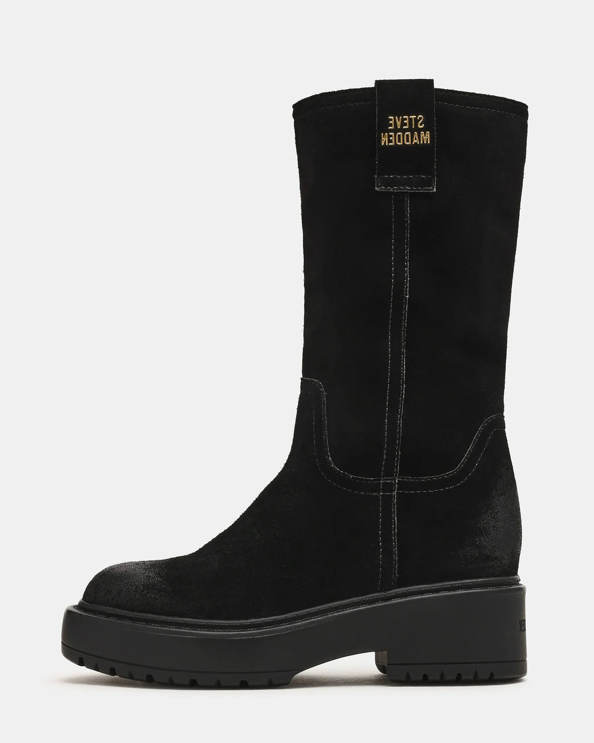 Steve Madden Ruckus - Stivale in Suede Nero