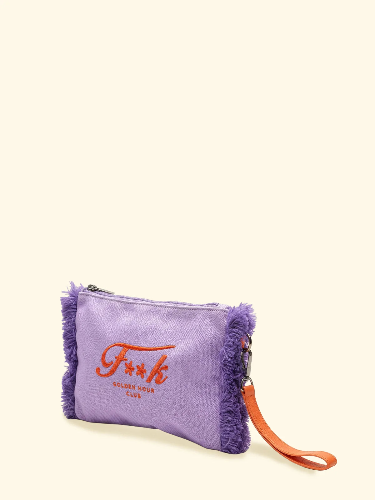 F**K - Mini Pochette Cotone Logo Ricamato e Laccetto Polso SW0108-VI