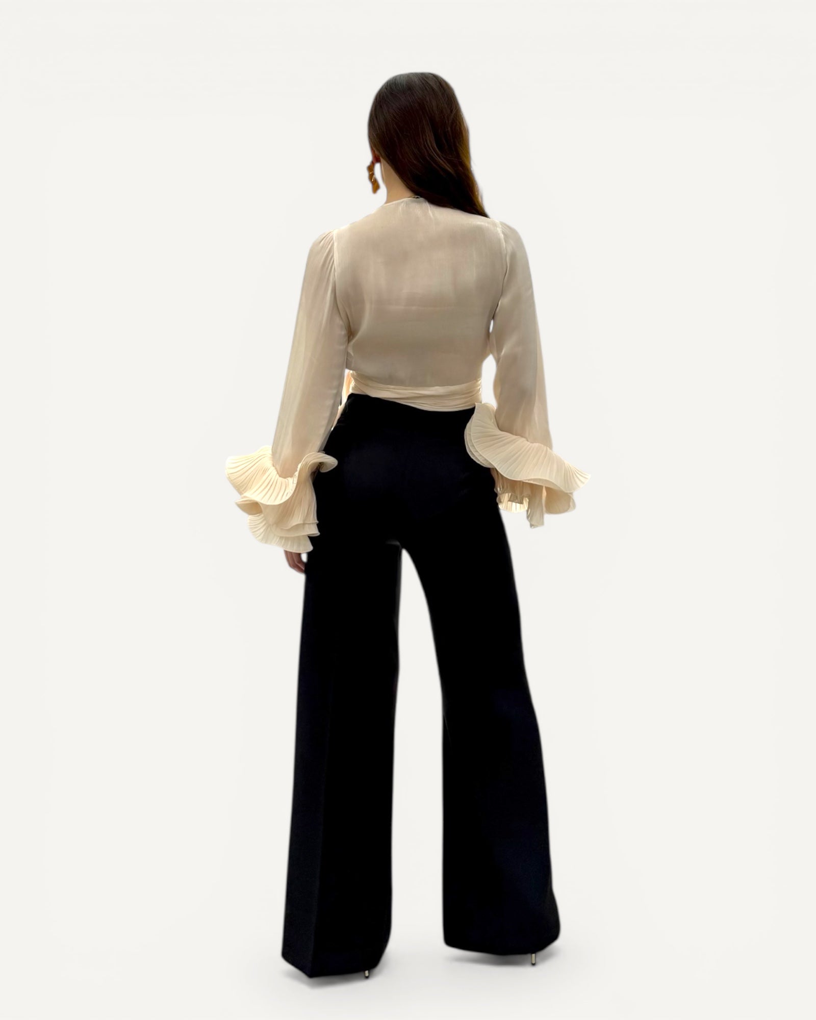 Hanita Couture - Pantalone Nero Palazzo