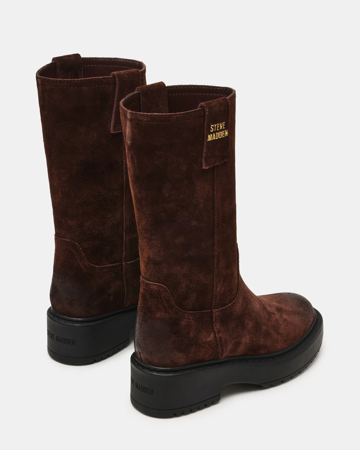 Steve Madden Ruckus - Stivale in Suede Marrone Chocolate